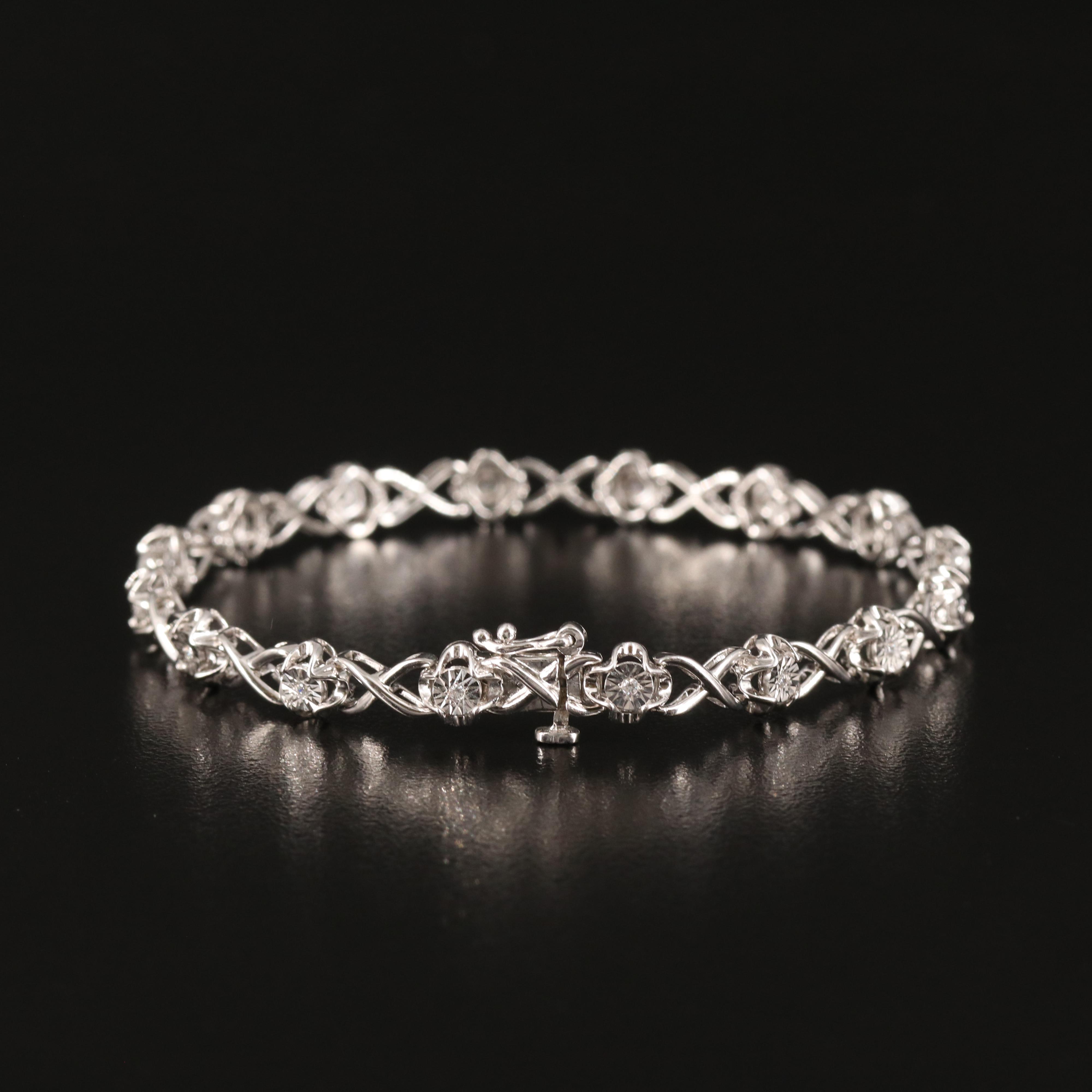 Sterling Cubic Zirconia Bracelet