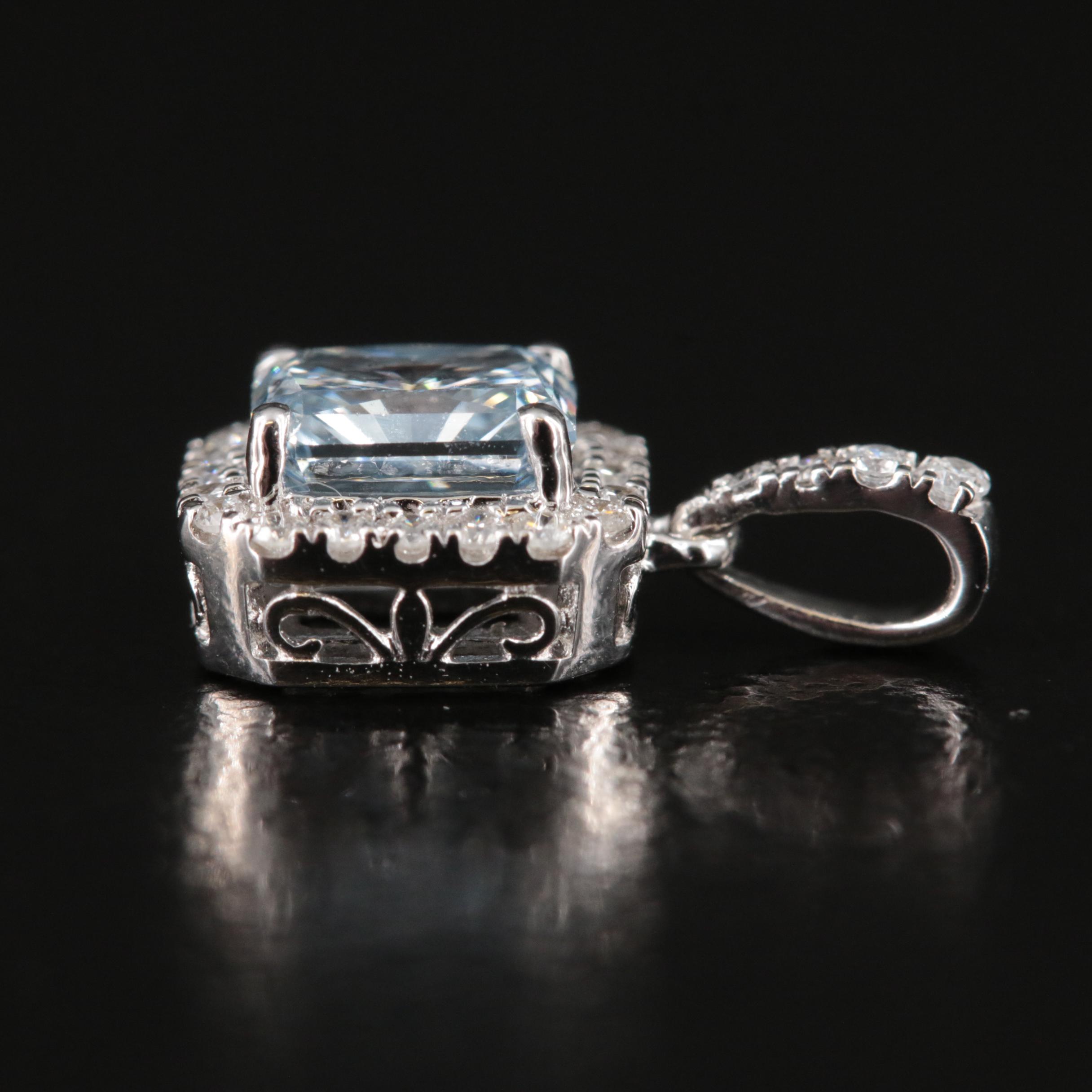 14K 0.60 CTW Lab Grown Diamond Pendant