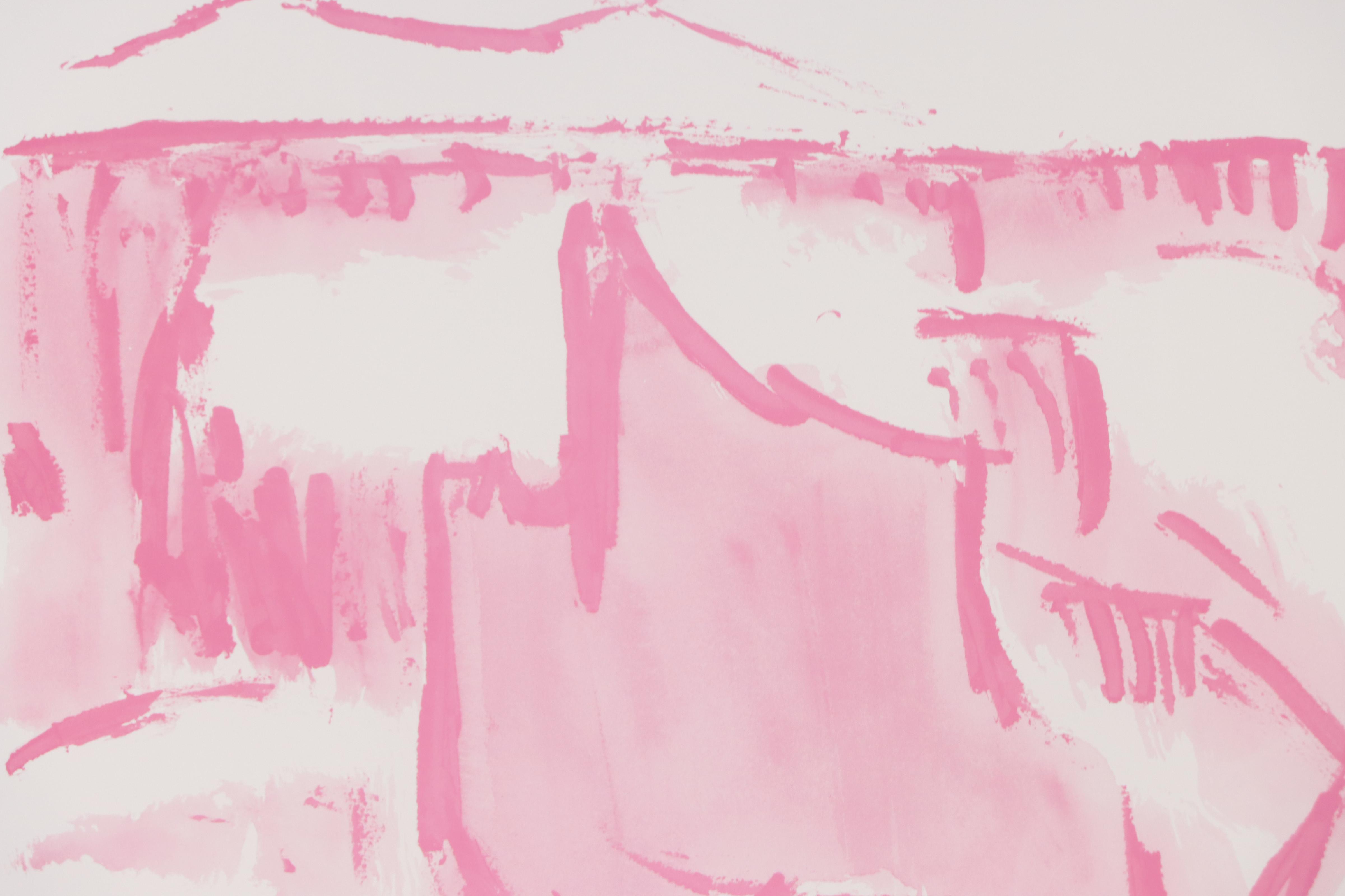 Larry Calcagno Signed Exhibition Poster, 1981