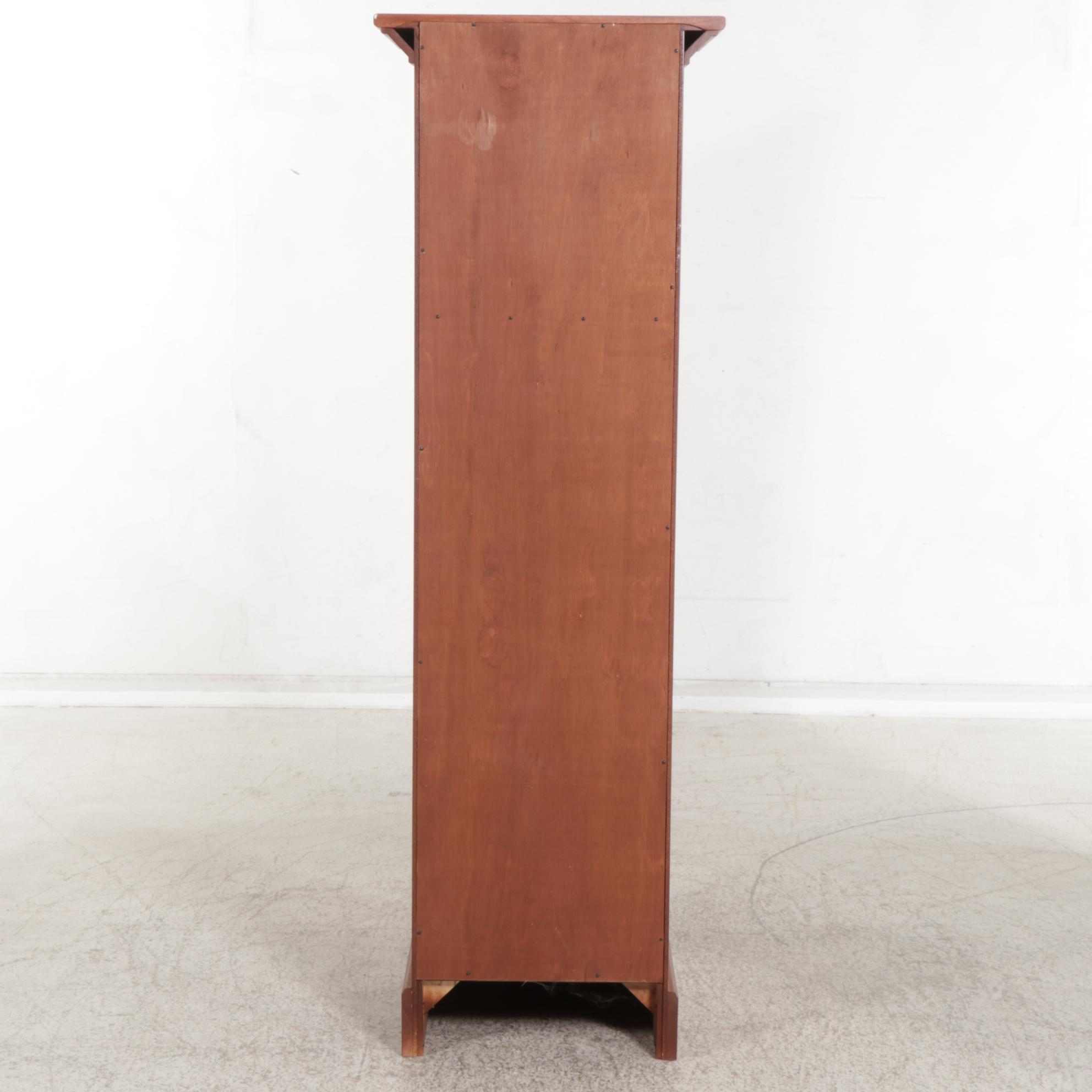 Arhaus Wood Lingerie Chest with Mirrored Door, 21st Century