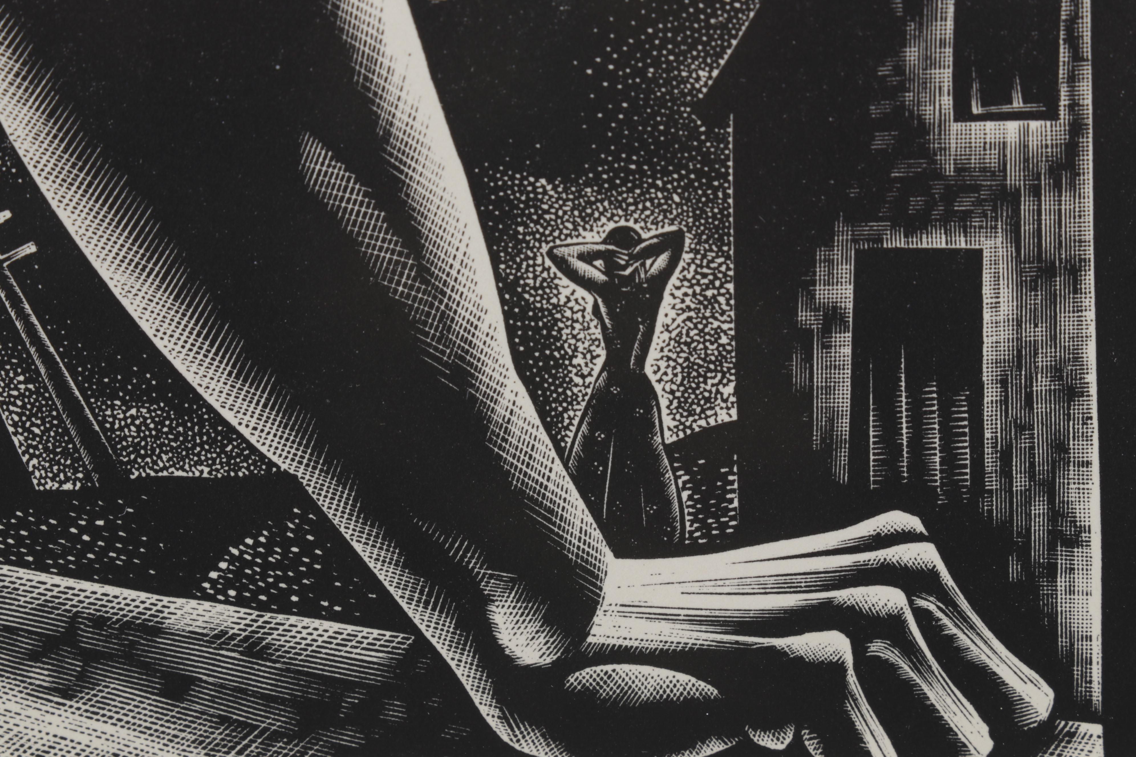 Lynd Ward Art Deco Woodcut From "Wild Pilgrimage," 1932