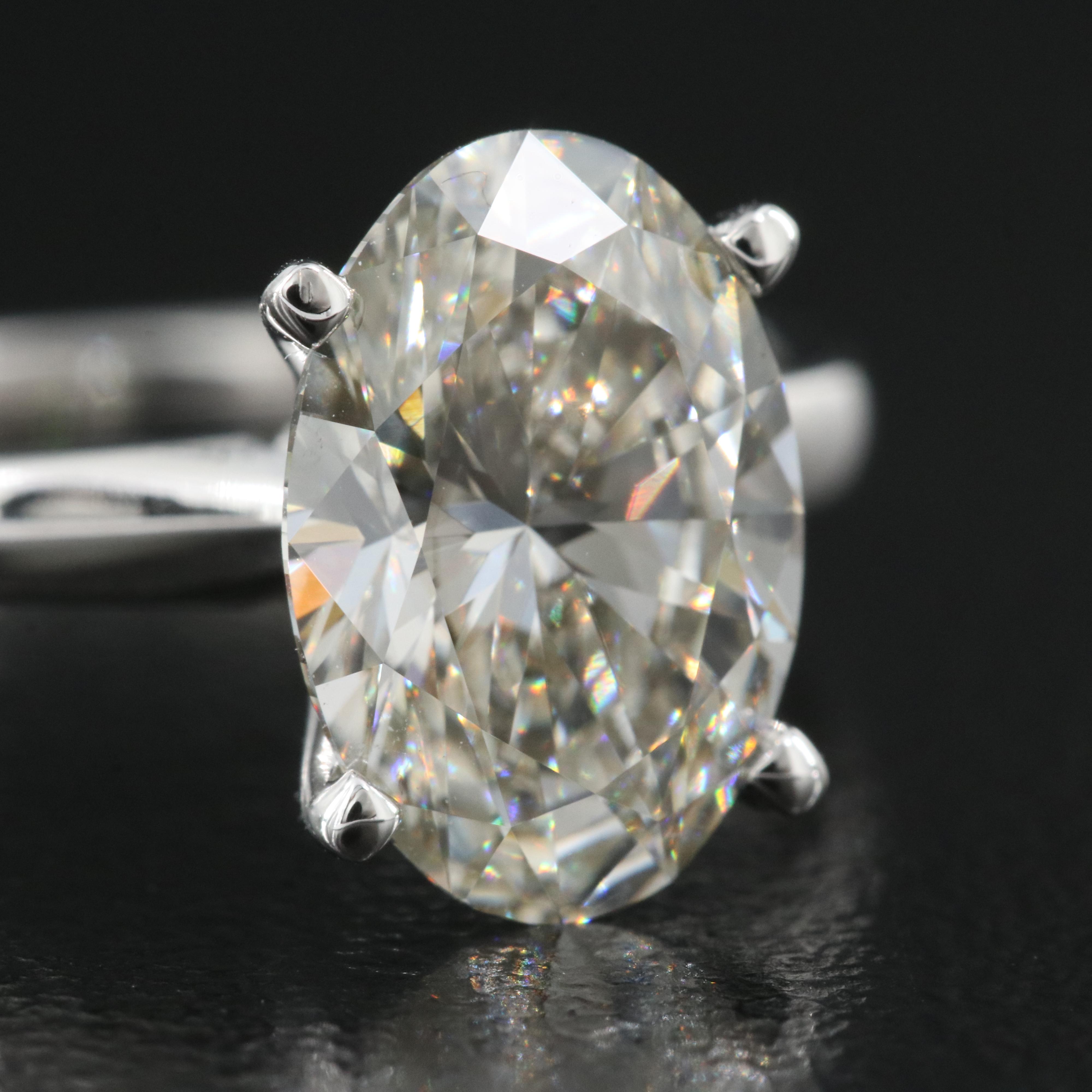 14K 2.57 CT Lab Grown Diamond Solitaire Ring