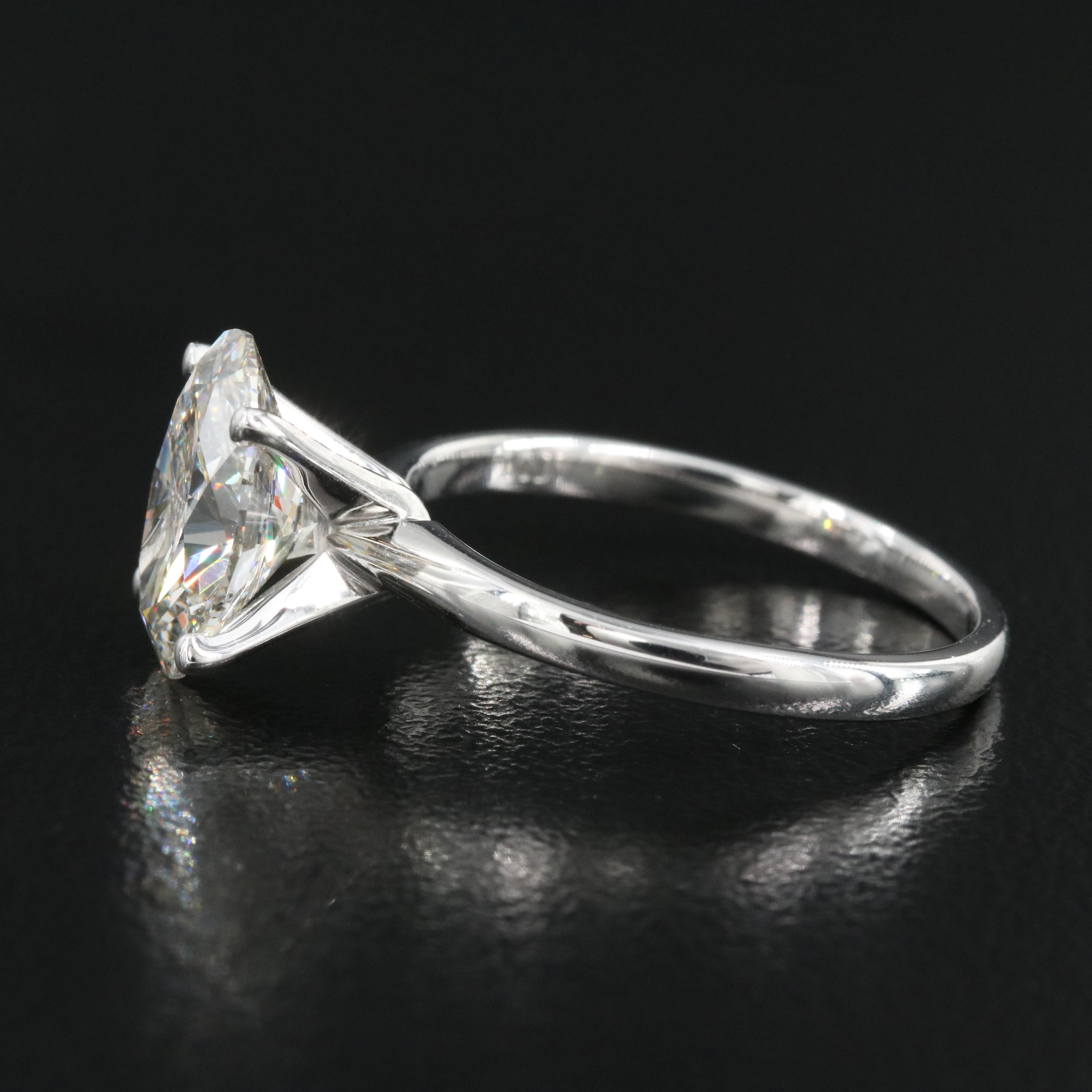 14K 2.57 CT Lab Grown Diamond Solitaire Ring