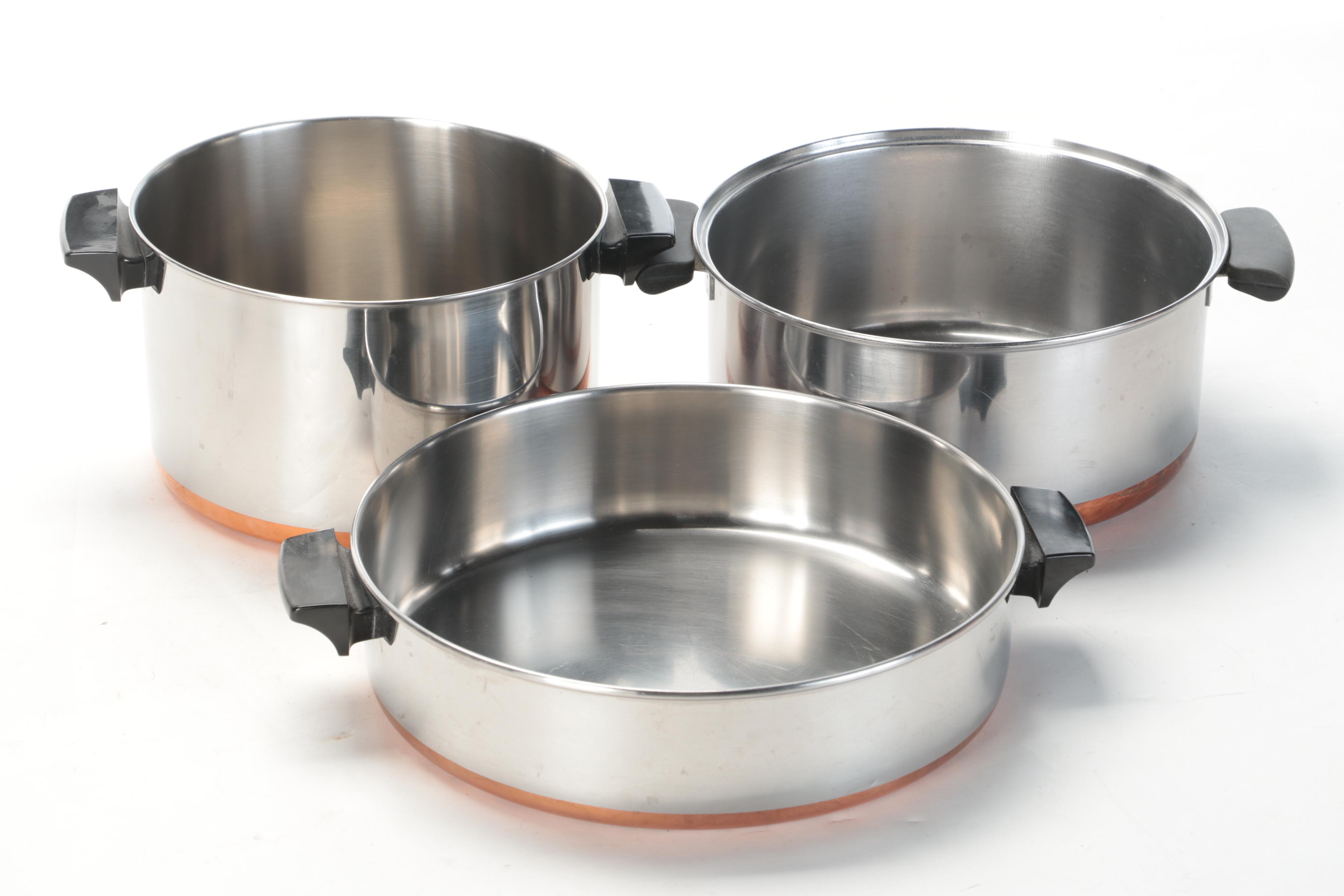 Revere Ware Pots and Pans with Rasting Pan
