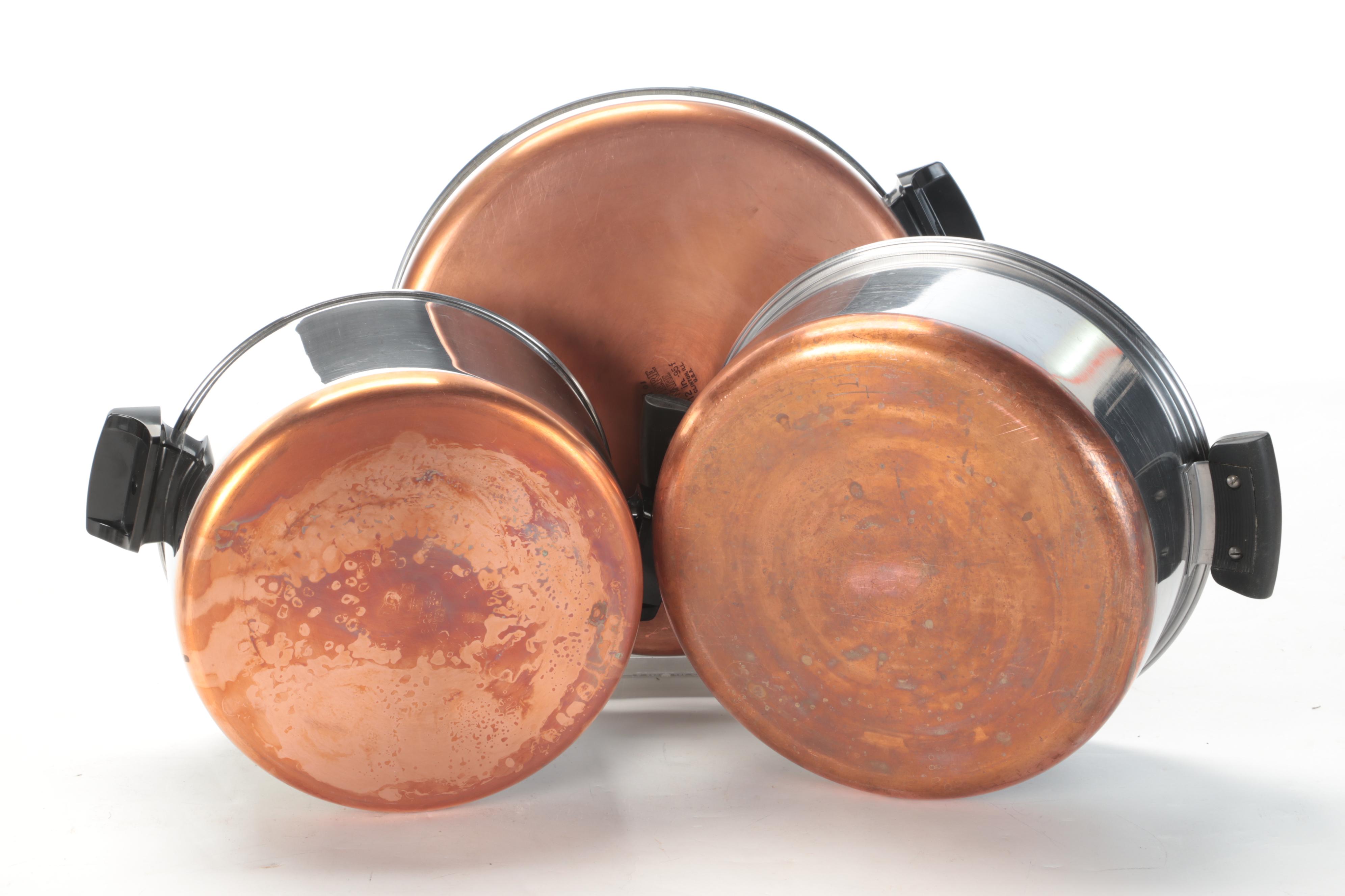 Revere Ware Pots and Pans with Rasting Pan