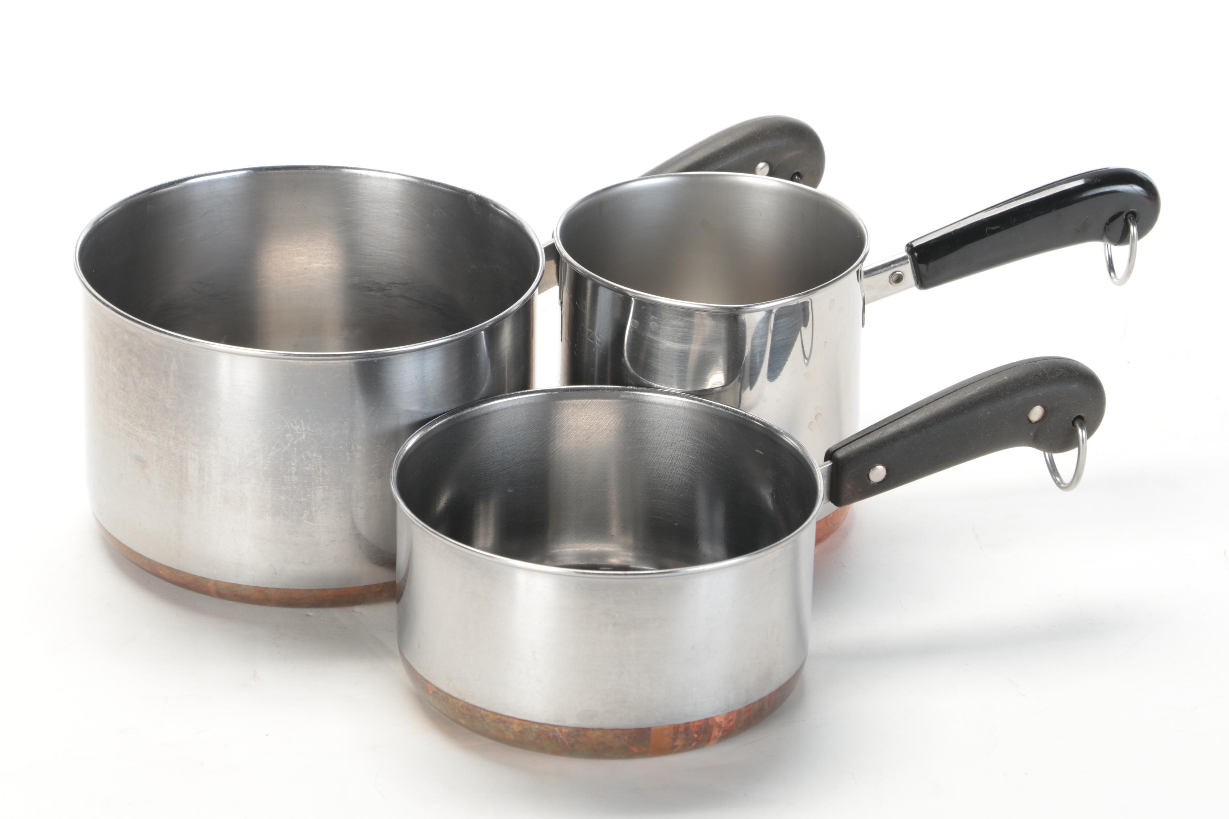Revere Ware Pots and Pans with Rasting Pan