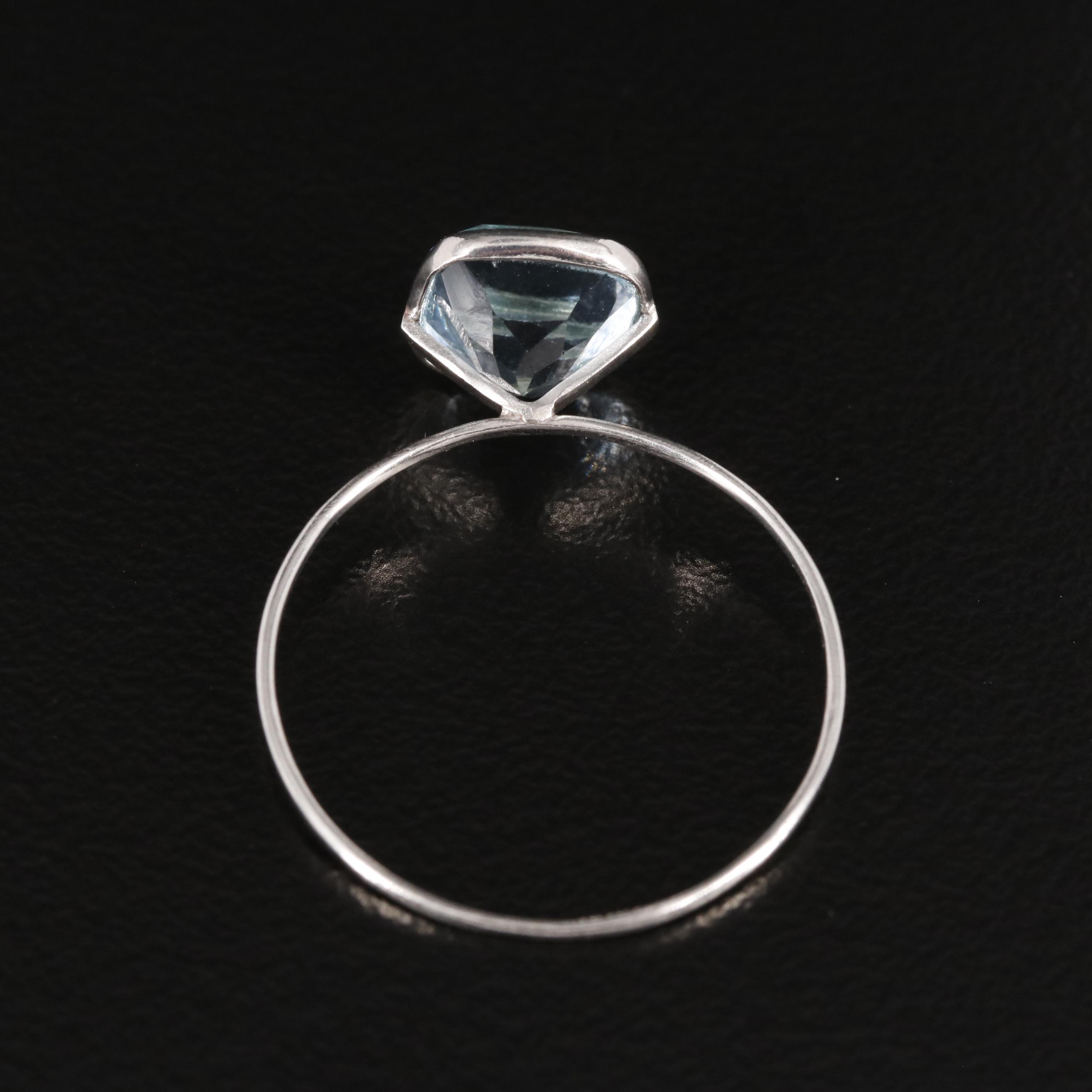 14K Blue Topaz Ring