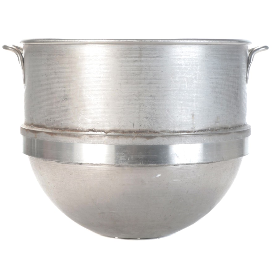 Repurposed Commercial Size Metal Mixing Bowl With Drilled Bottom