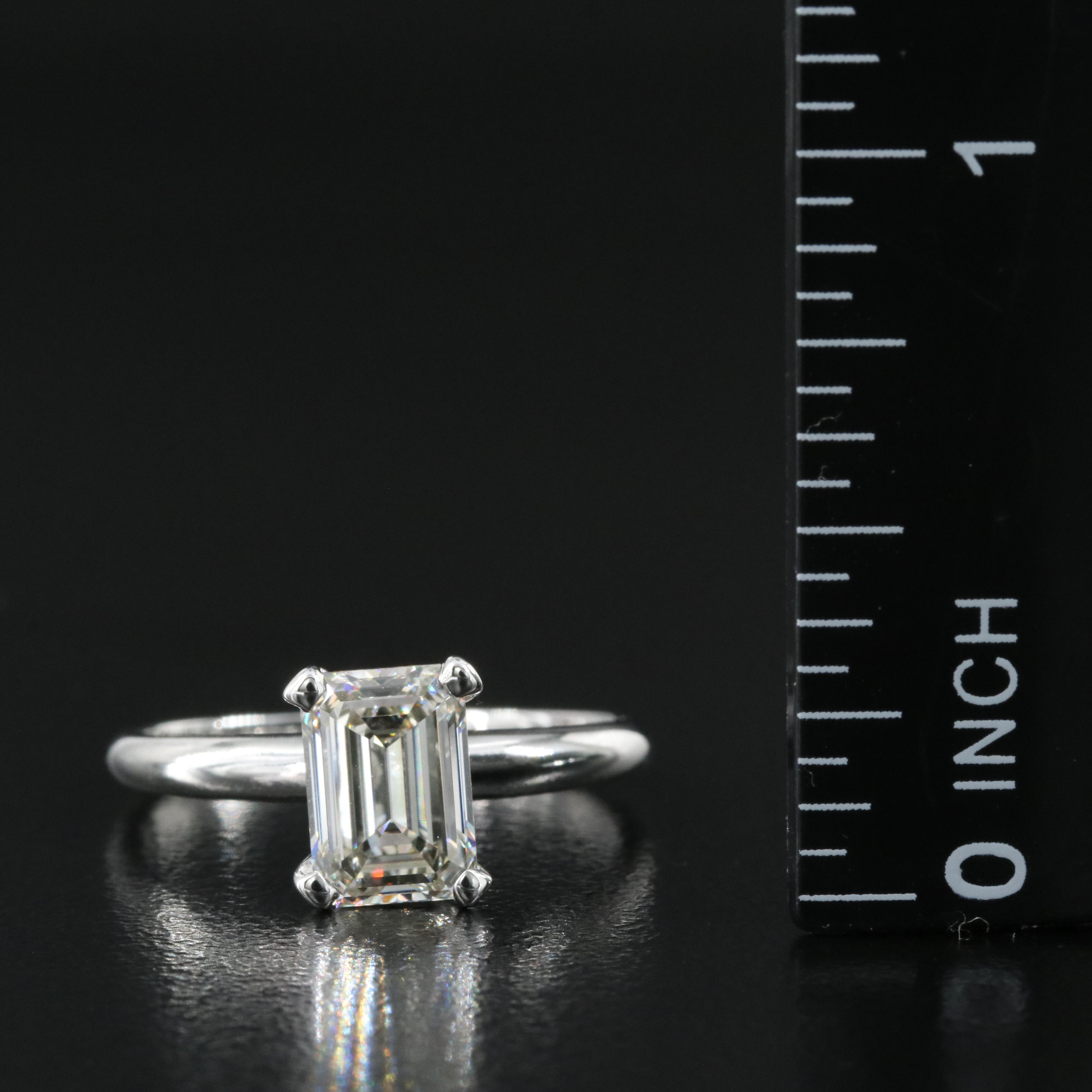 14K 1.50 CT Lab Grown Diamond Solitaire Ring