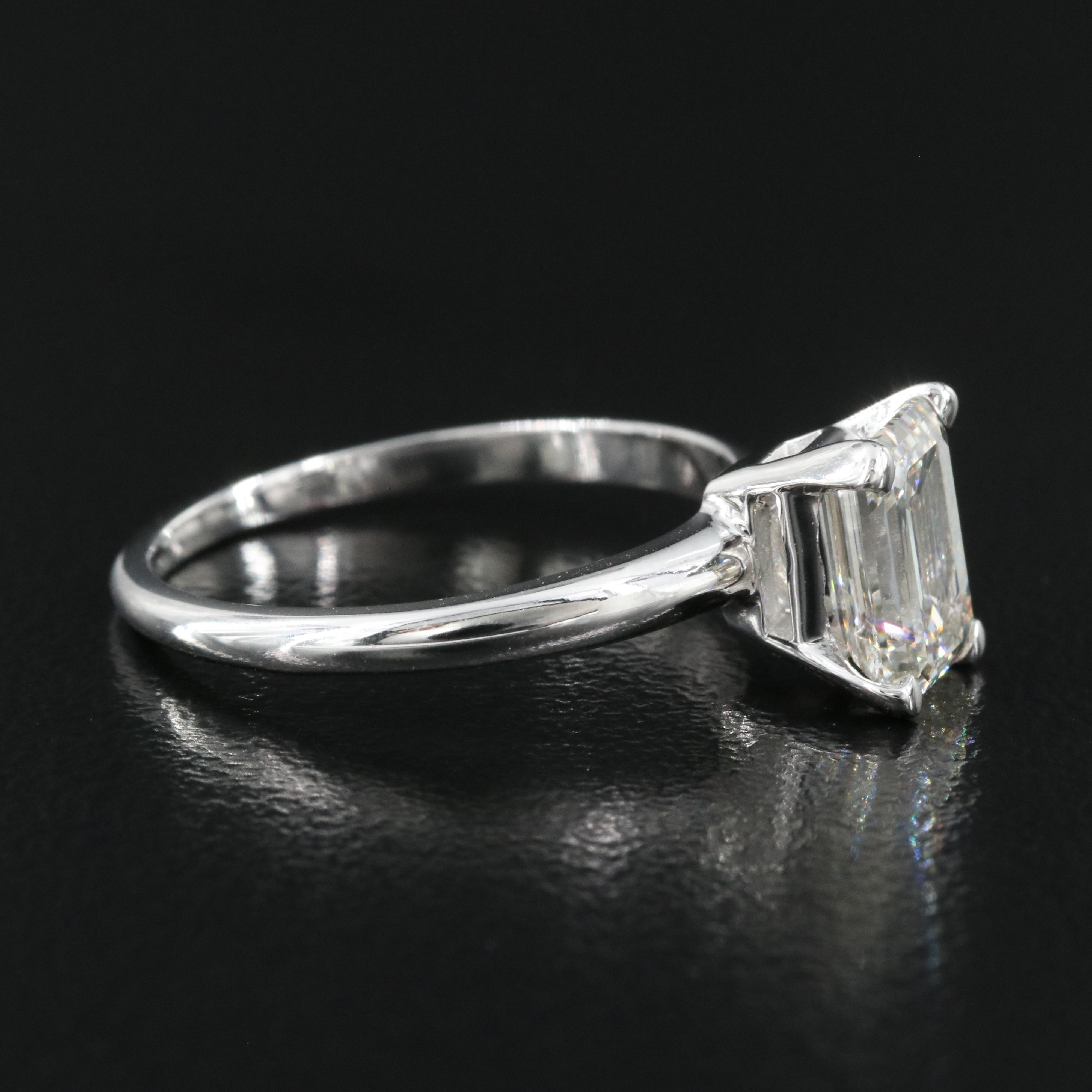 14K 1.50 CT Lab Grown Diamond Solitaire Ring