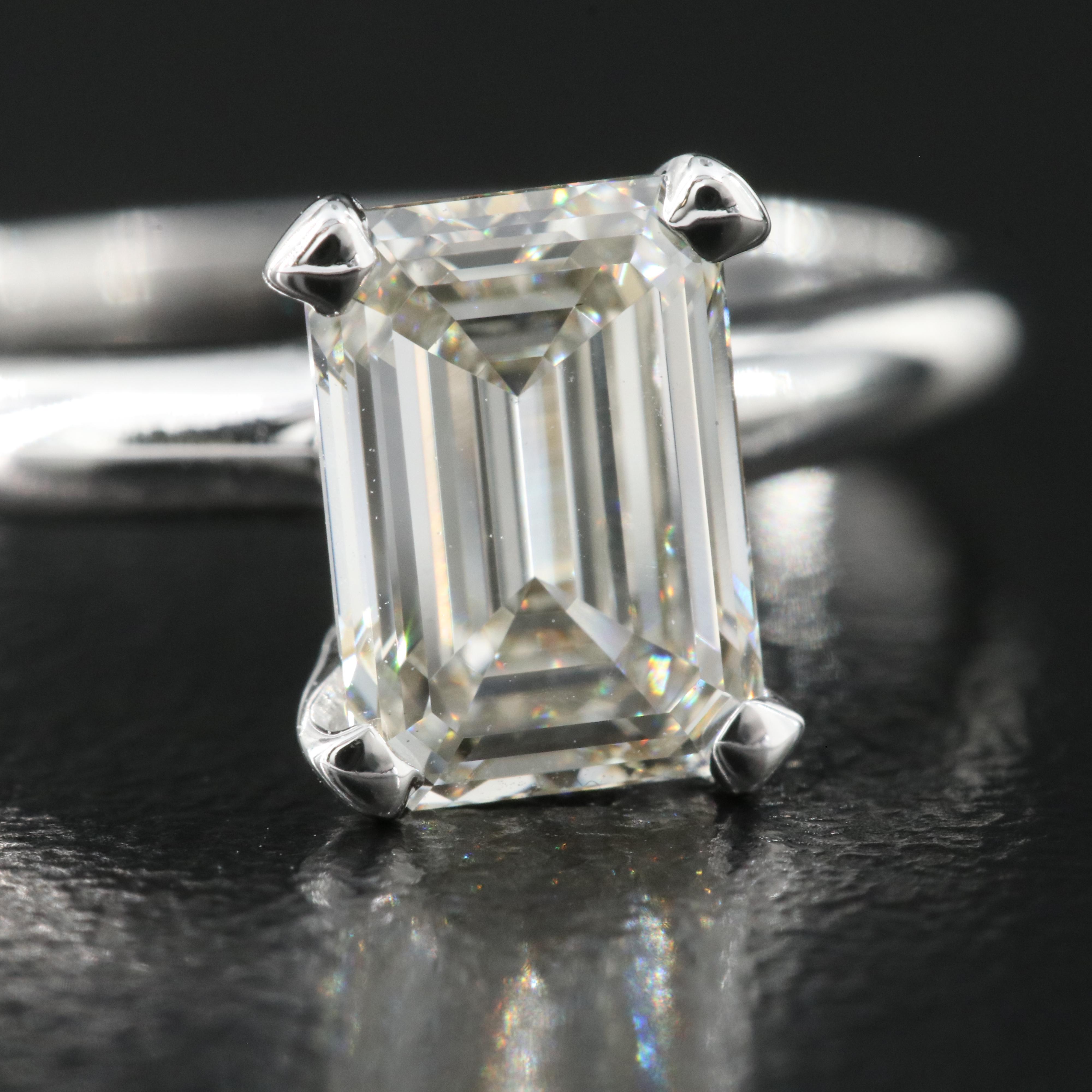 14K 1.50 CT Lab Grown Diamond Solitaire Ring