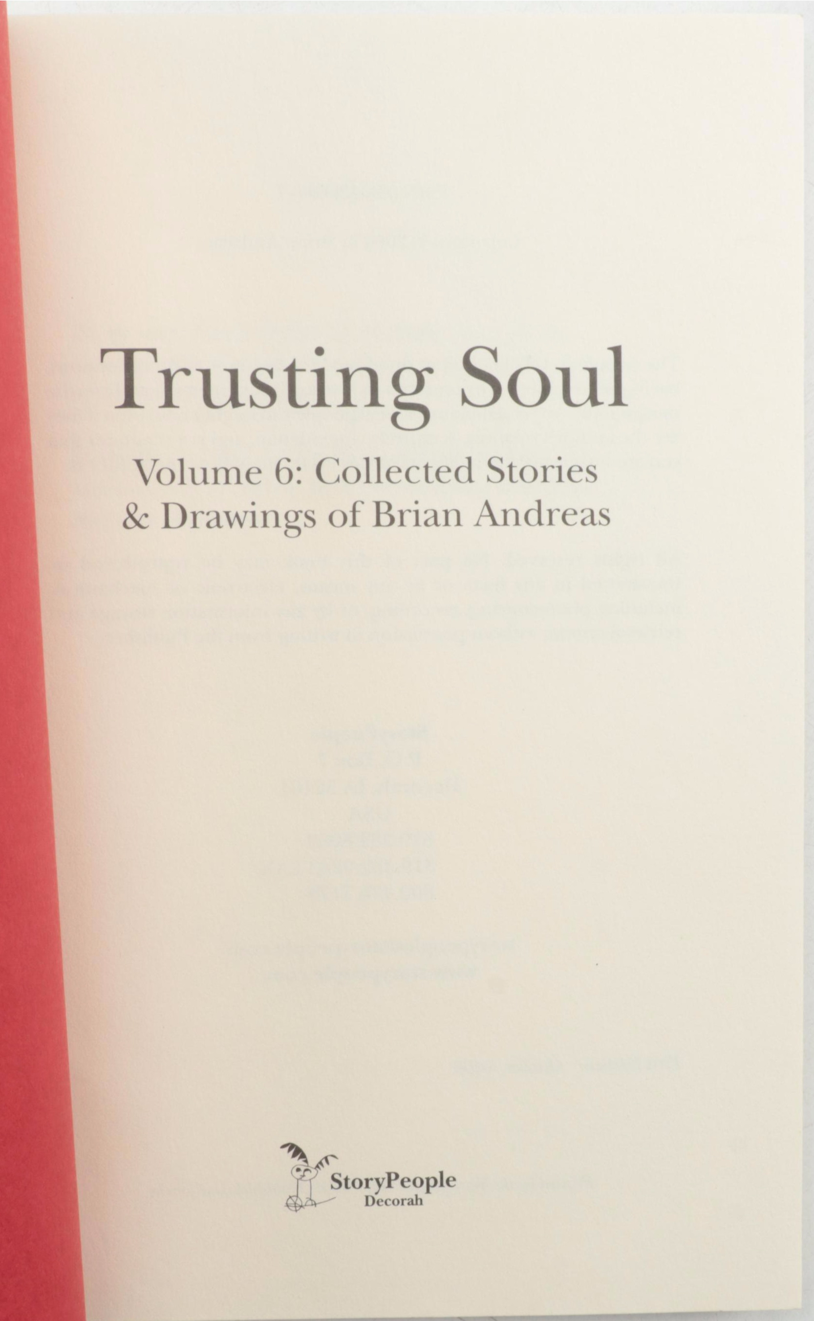 First Edition "Trusting Soul" and More Books by Brian Andreas
