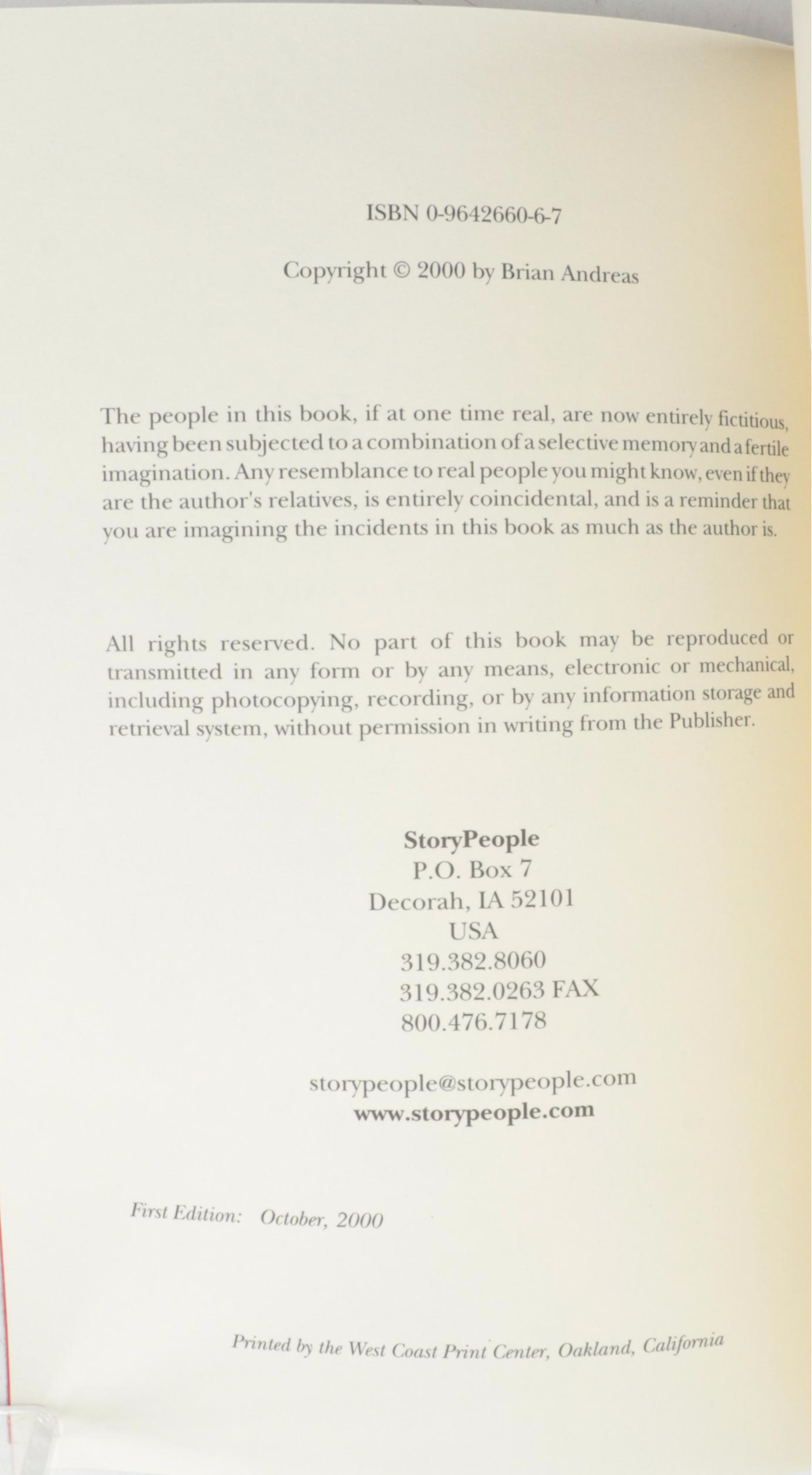 First Edition "Trusting Soul" and More Books by Brian Andreas