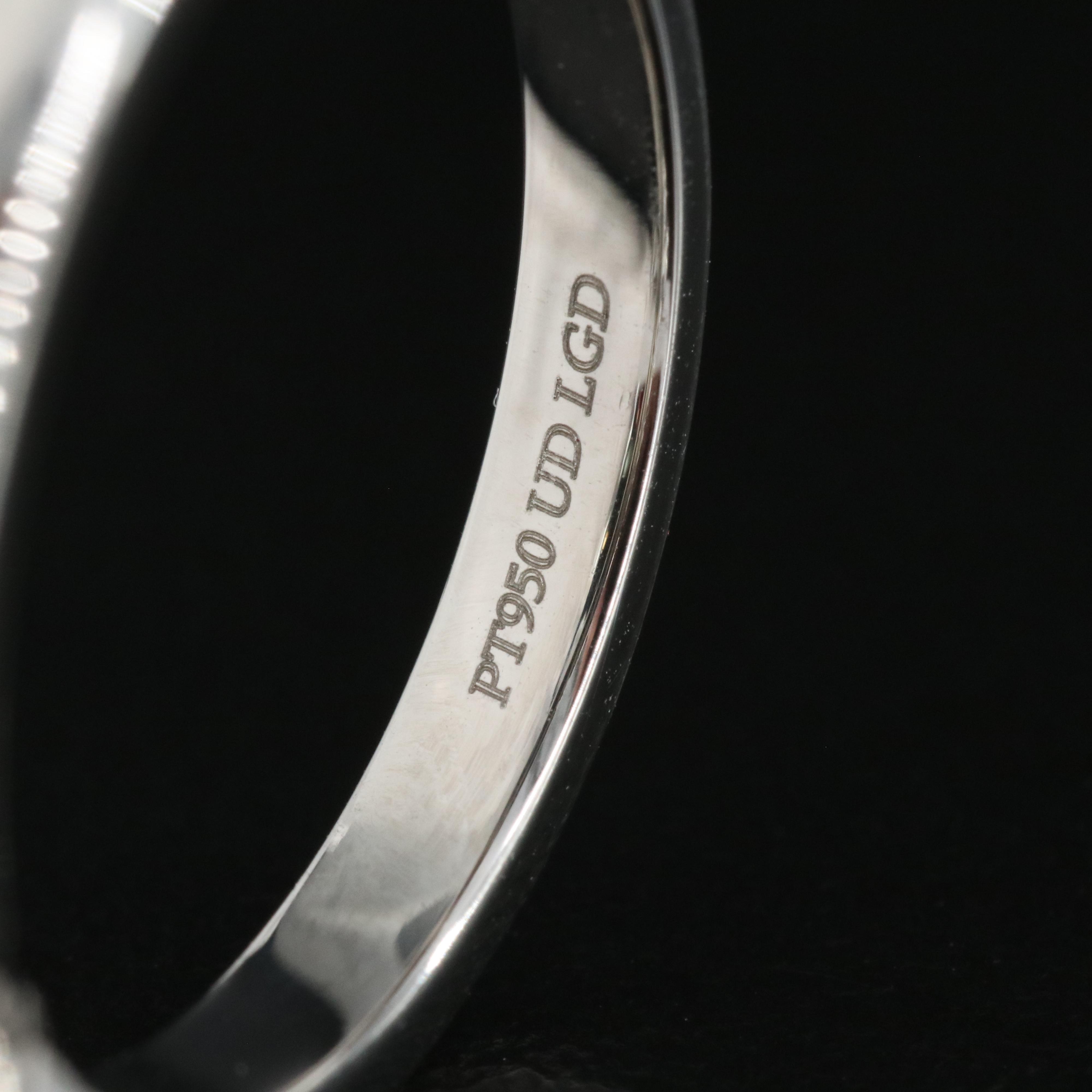 Platinum 2.91 CT Lab Grown Diamond Solitaire Ring