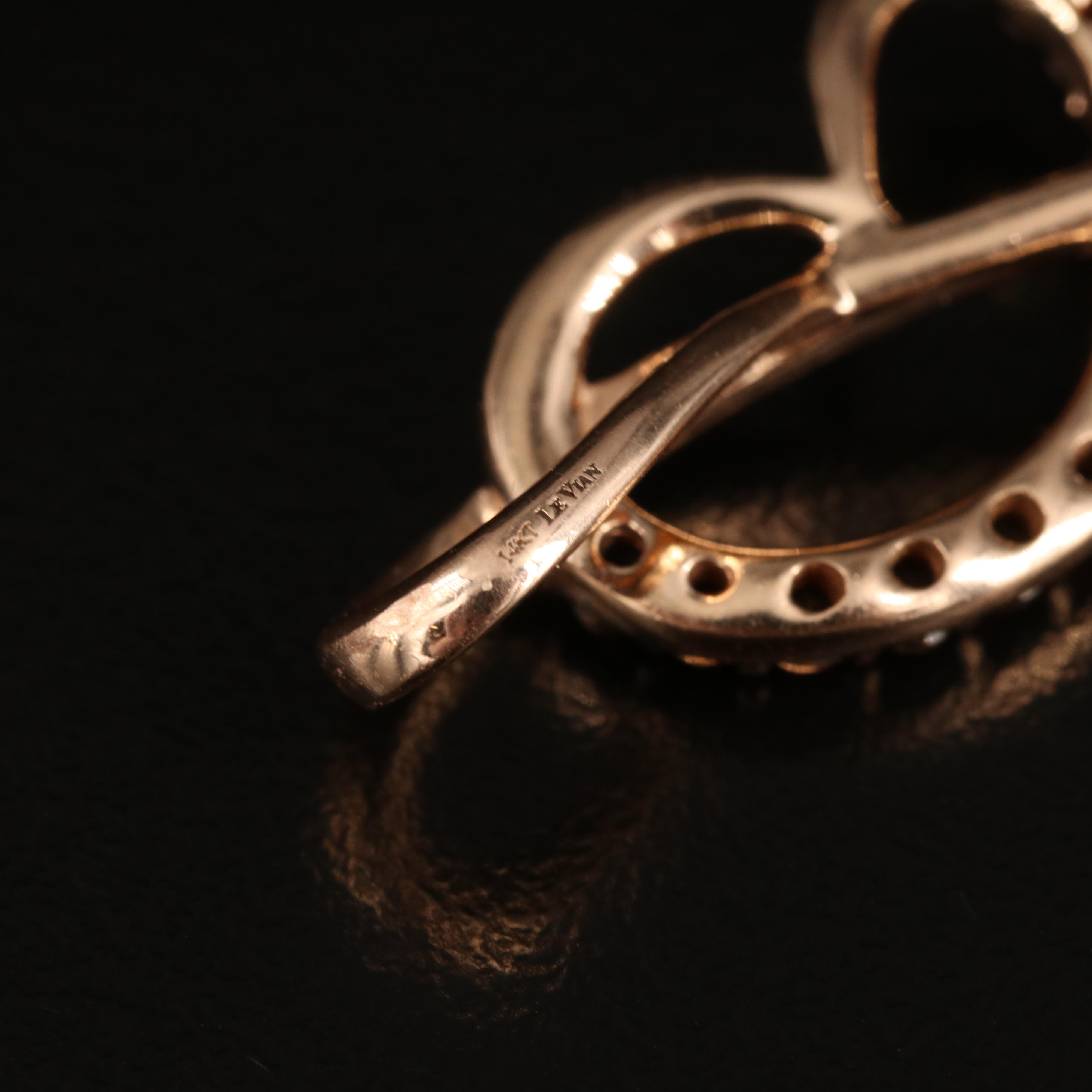 Le Vian 14K Rose Gold Rhodolite Garnet and Smoky Quartz Pendant