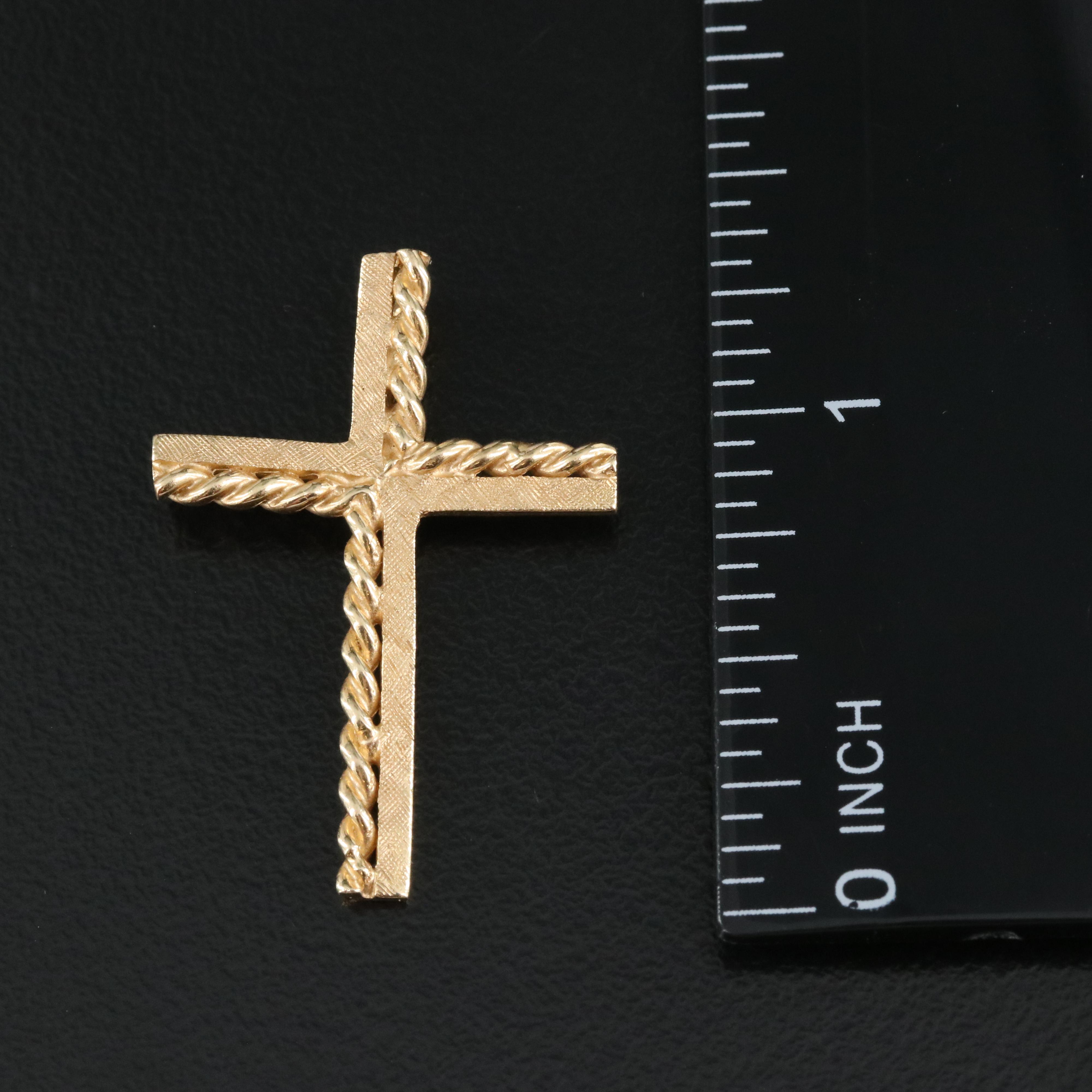 14K Cross Pendant