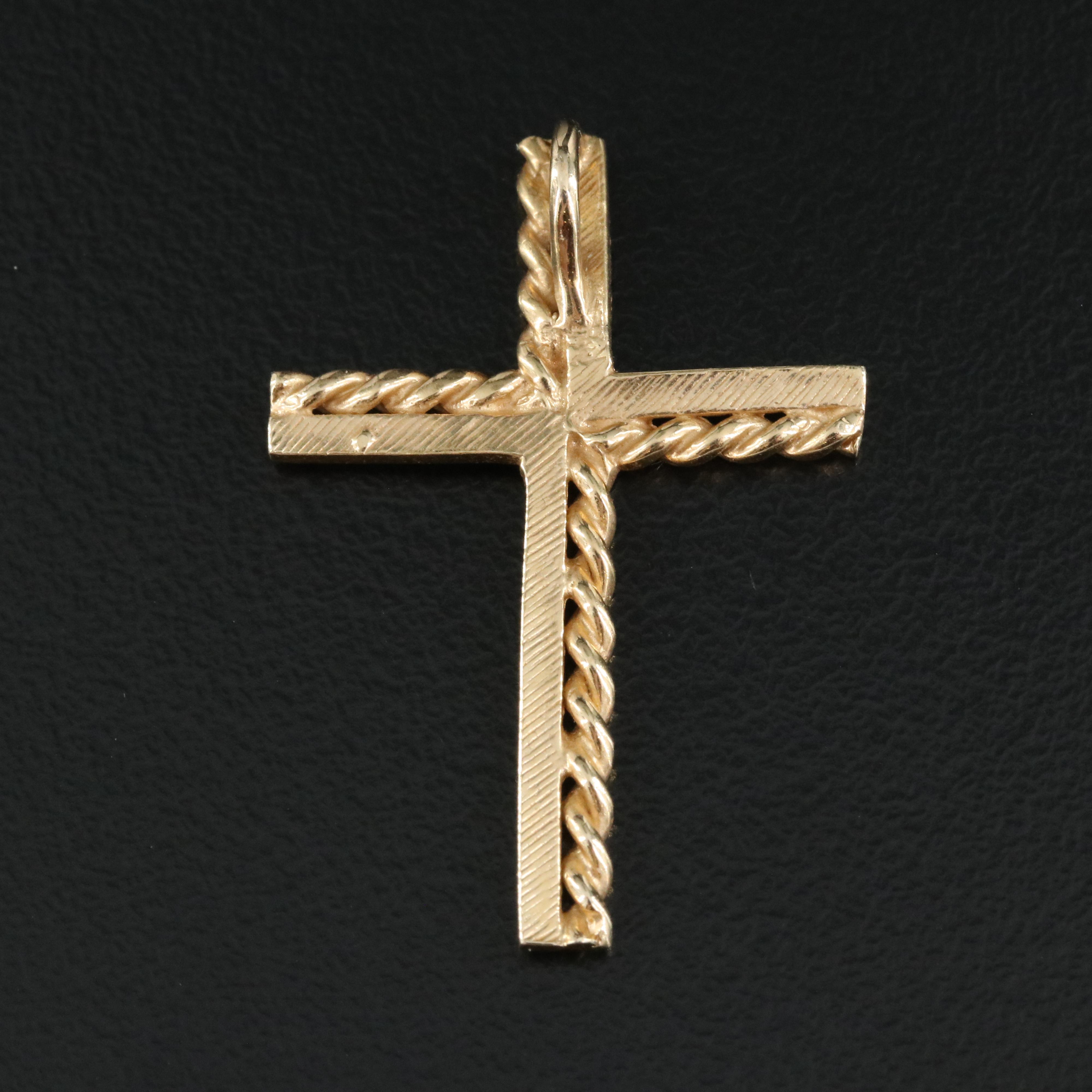 14K Cross Pendant