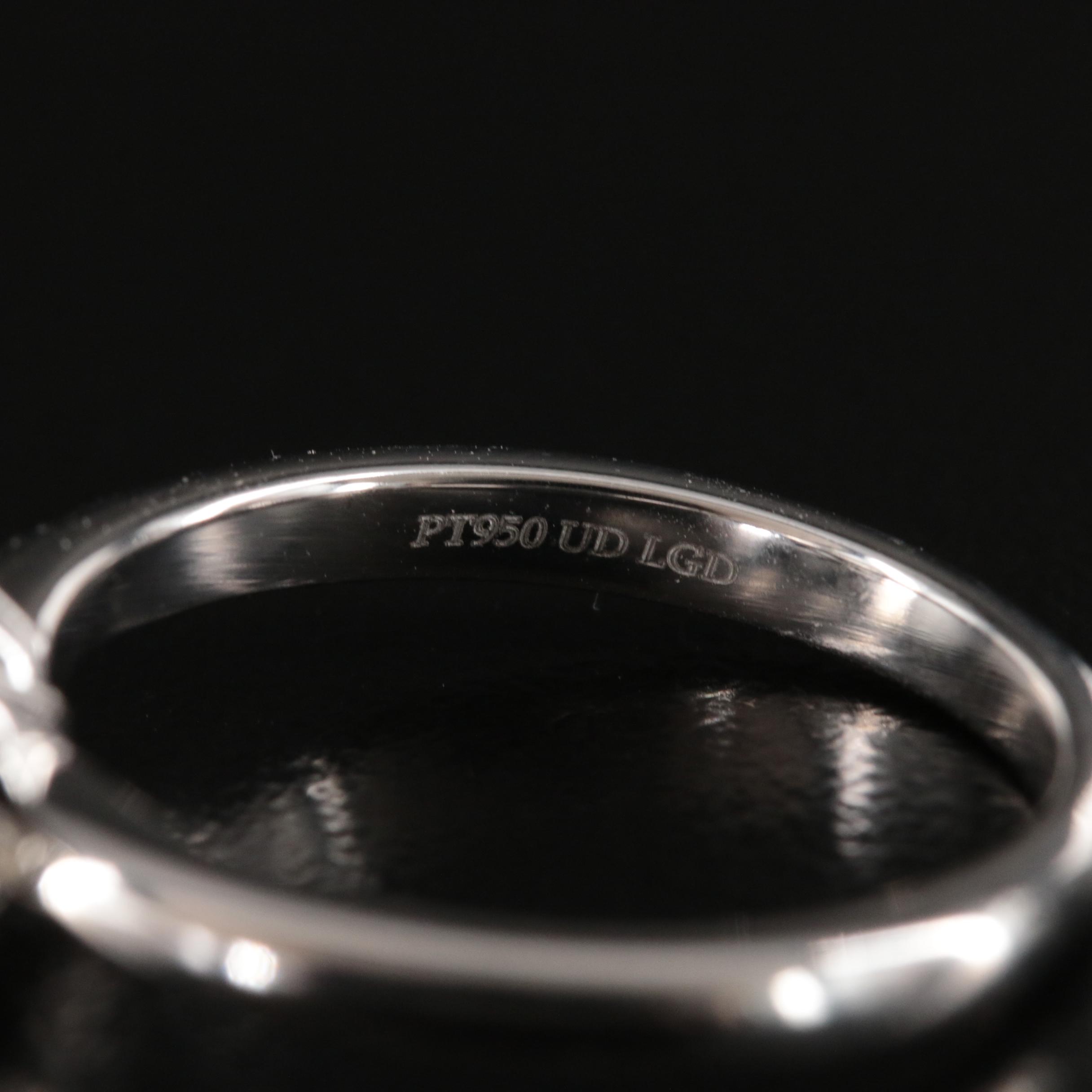 Platinum  4.50 CT Lab Grown Diamond Ring