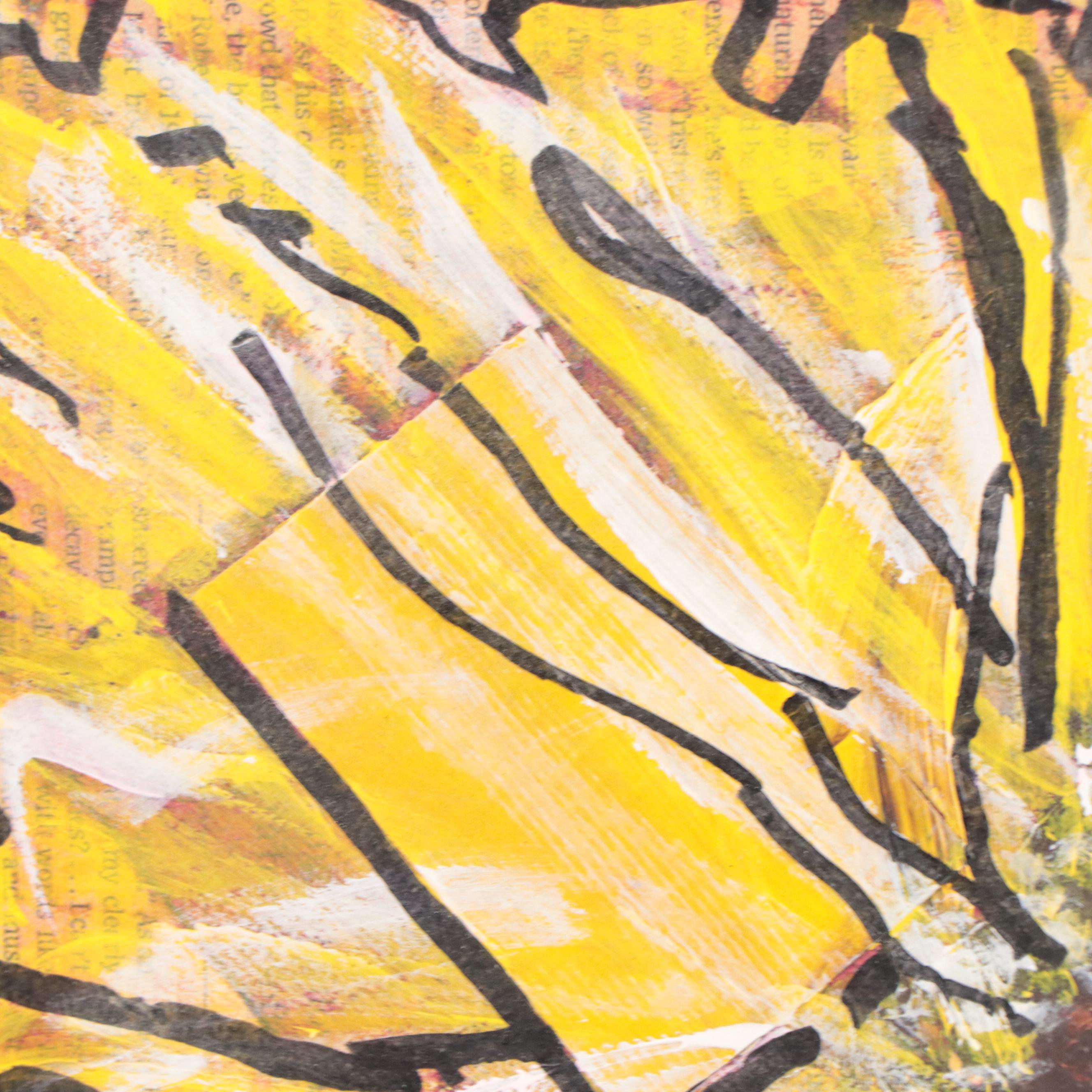 Phyllis Rinaldi Floral Mixed Media Painting, 2012