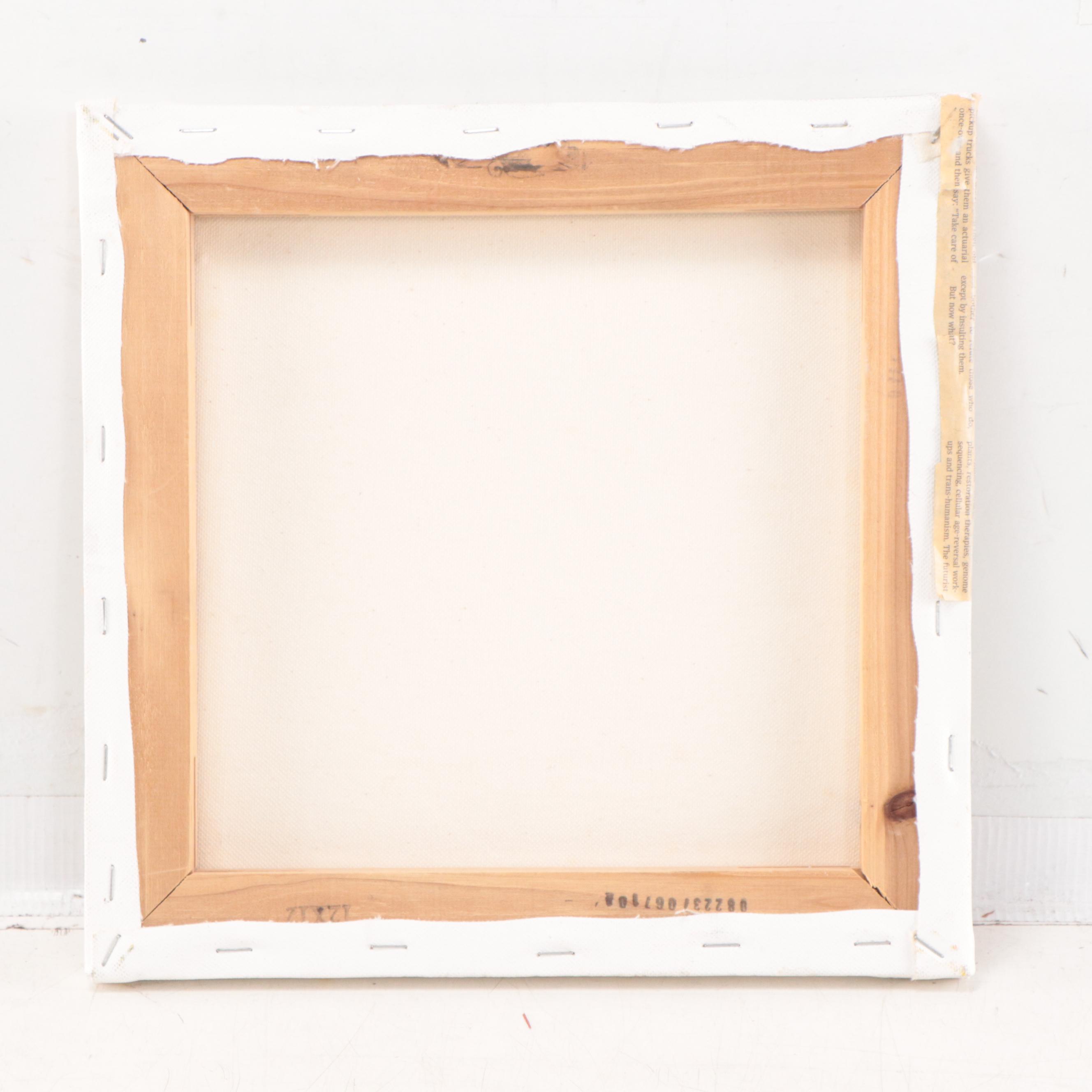 Phyllis Rinaldi Floral Mixed Media Painting, 2012