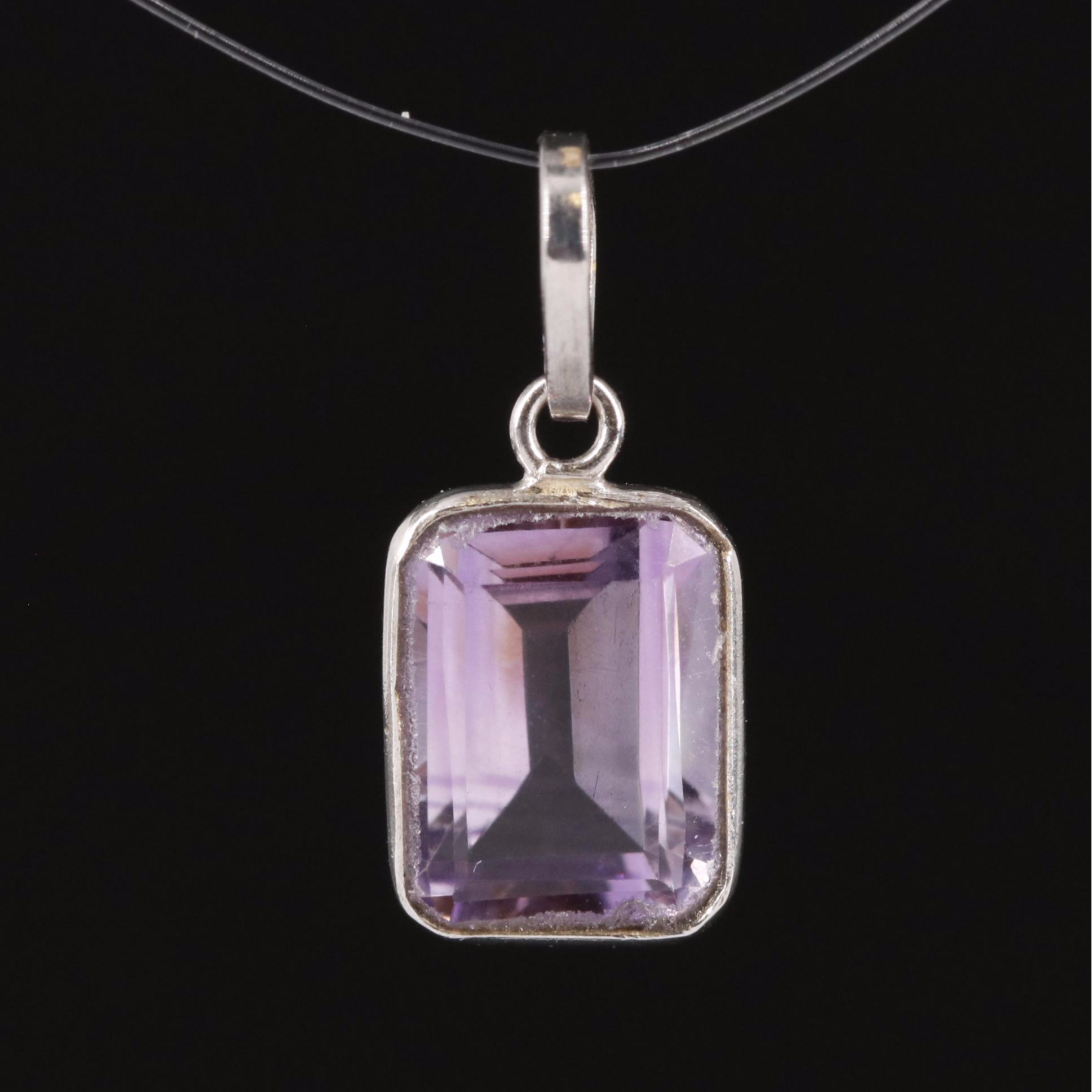 14K Amethyst Pendant