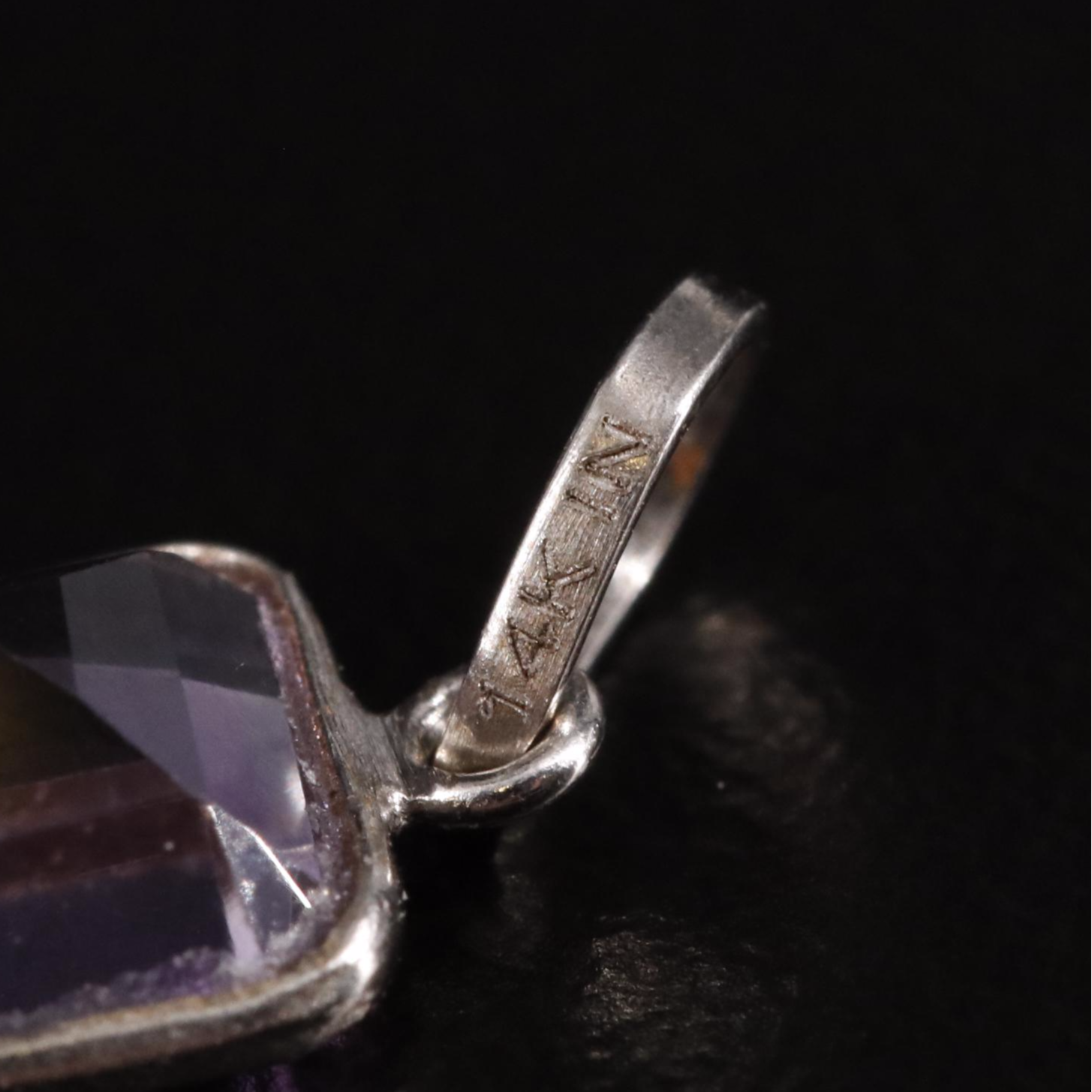14K Amethyst Pendant