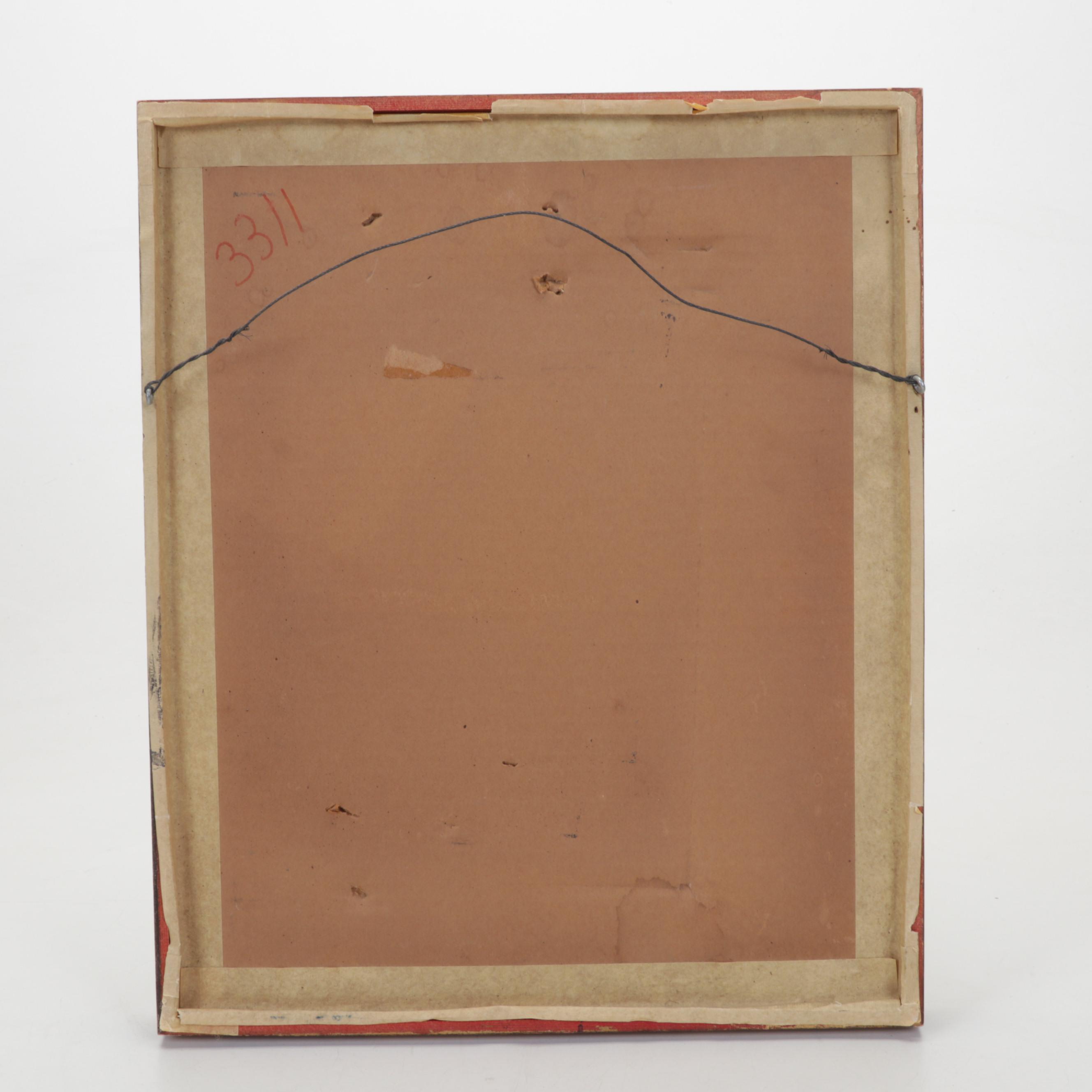 Color Lithograph After Bernard Buffet "Two Birds," Circa 1967