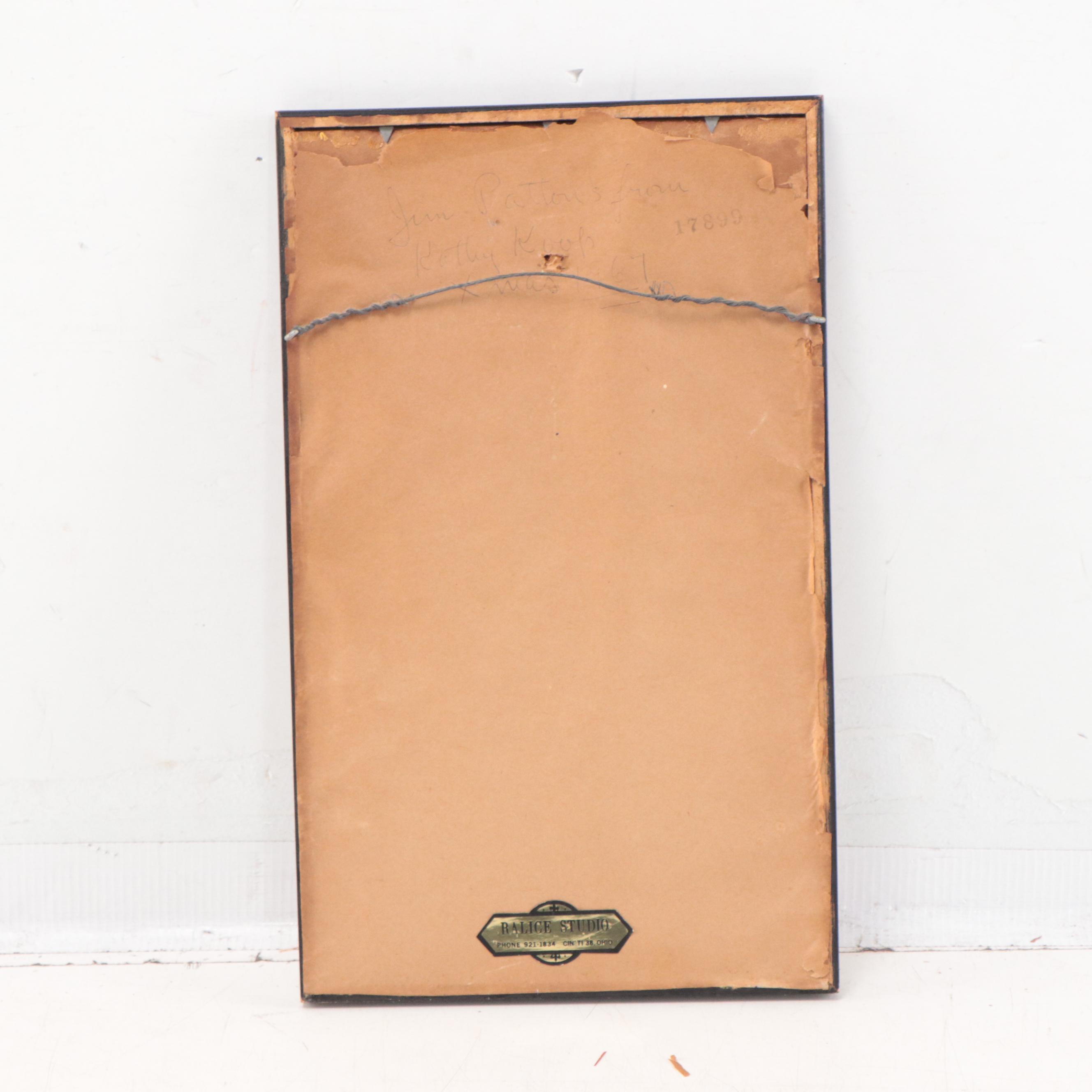 K. Koop Etching "The Hose," 1967