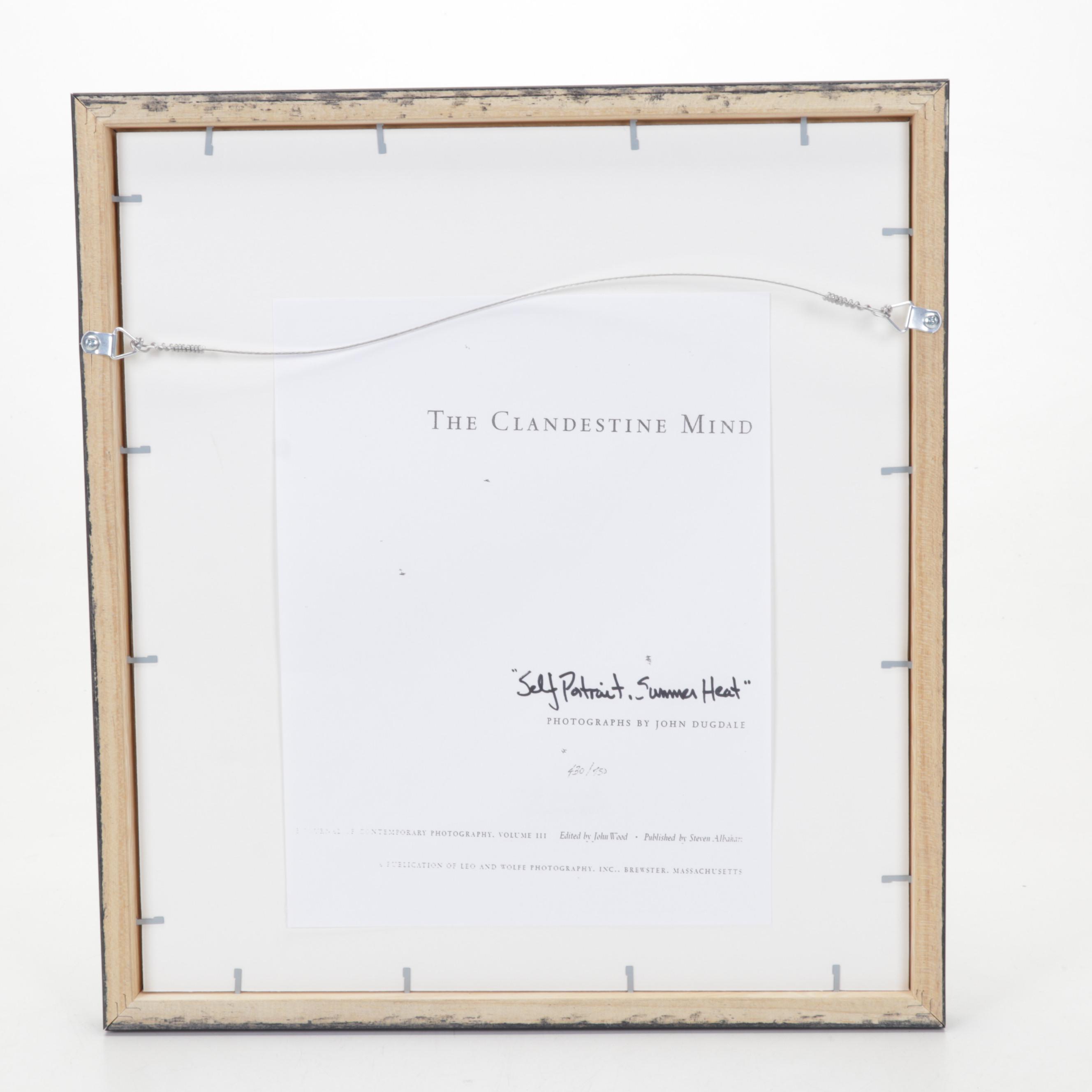 John Dugdale Photogravure "Self Portrait, Summer Heat," 2002