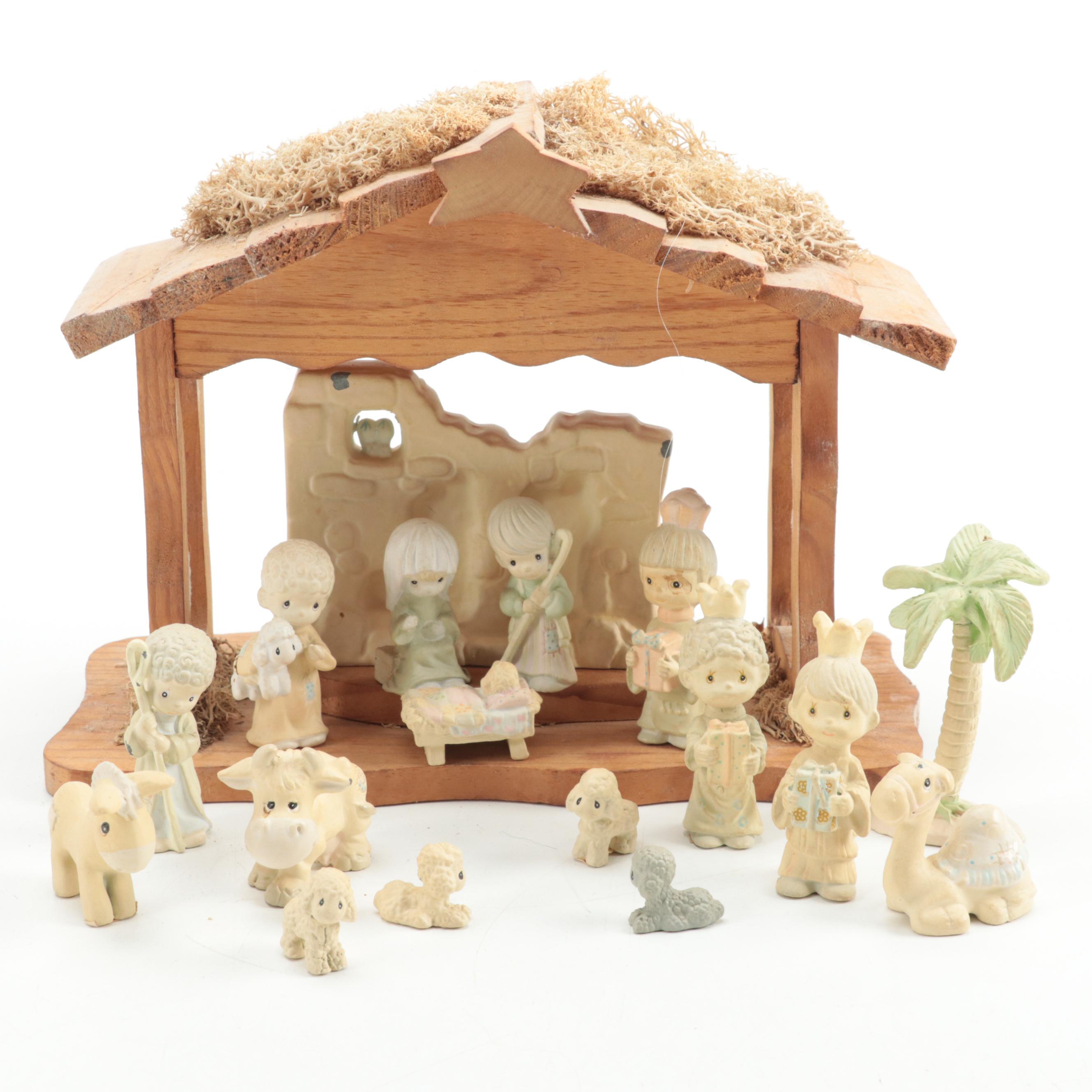 Enesco Precious Moments Nativity Set, Late 20th Century