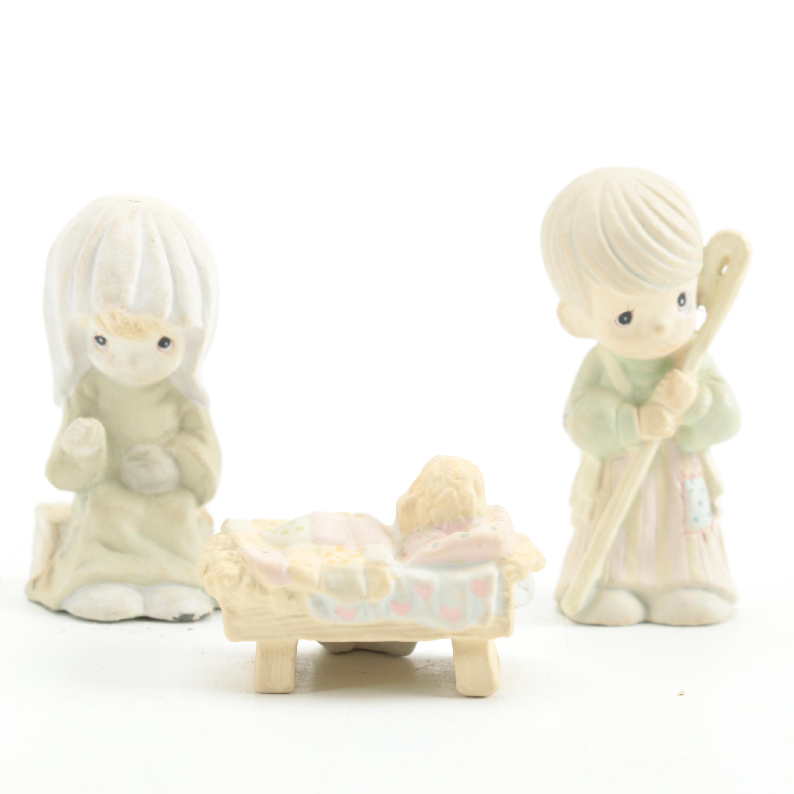 Enesco Precious Moments Nativity Set, Late 20th Century