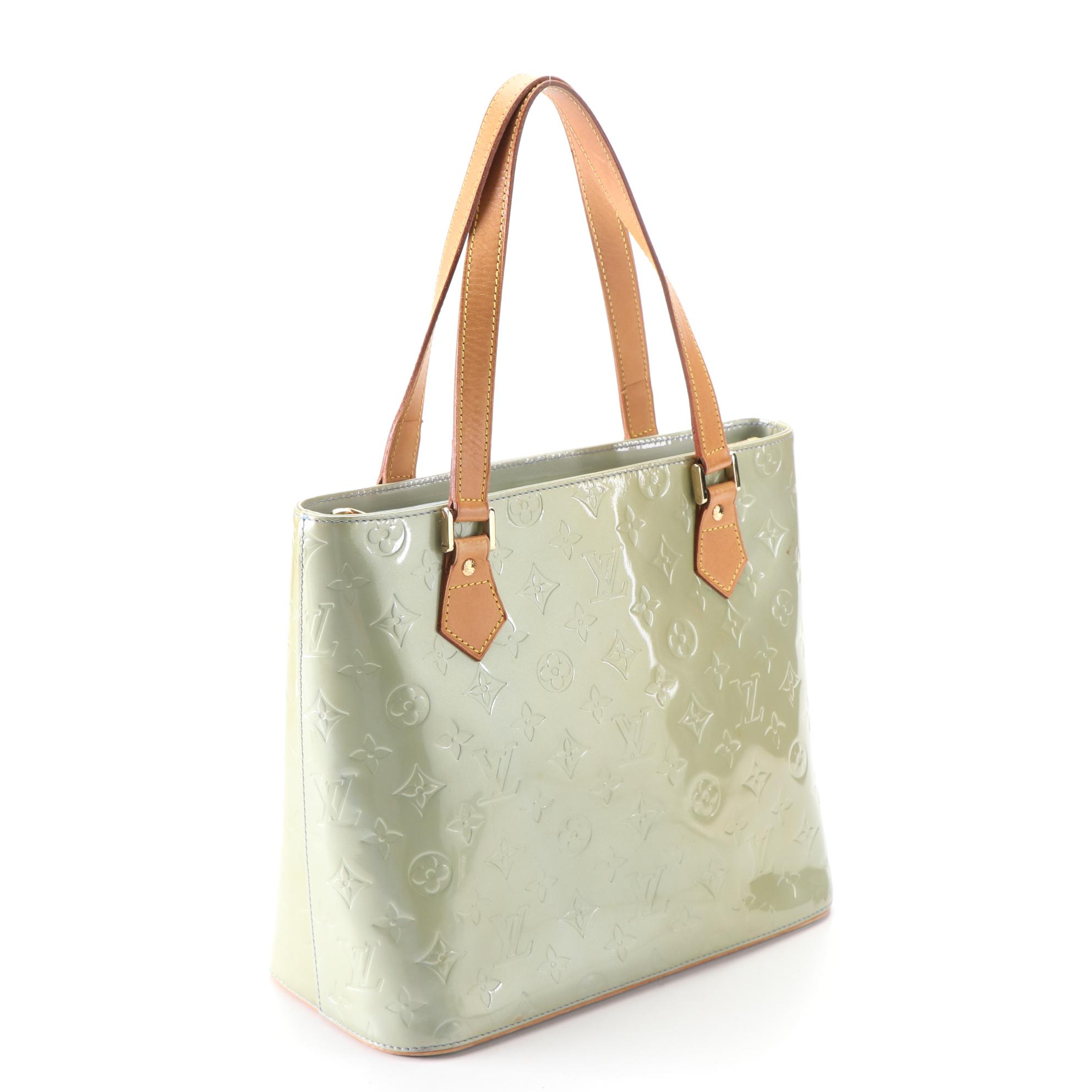 Louis Vuitton Houston Shoulder Bag in Monogram Vernis and Vachetta Leather