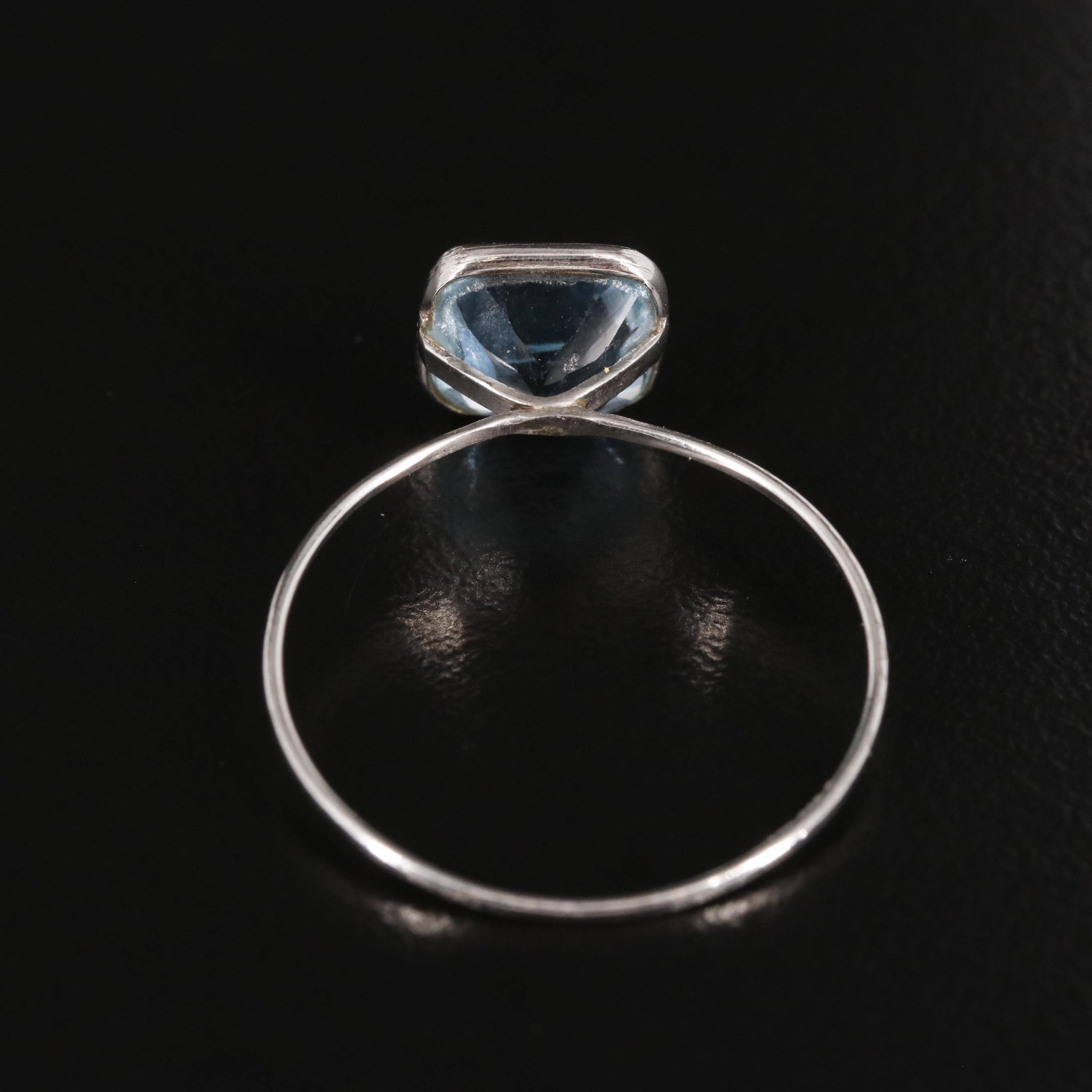 14K Blue Topaz Ring