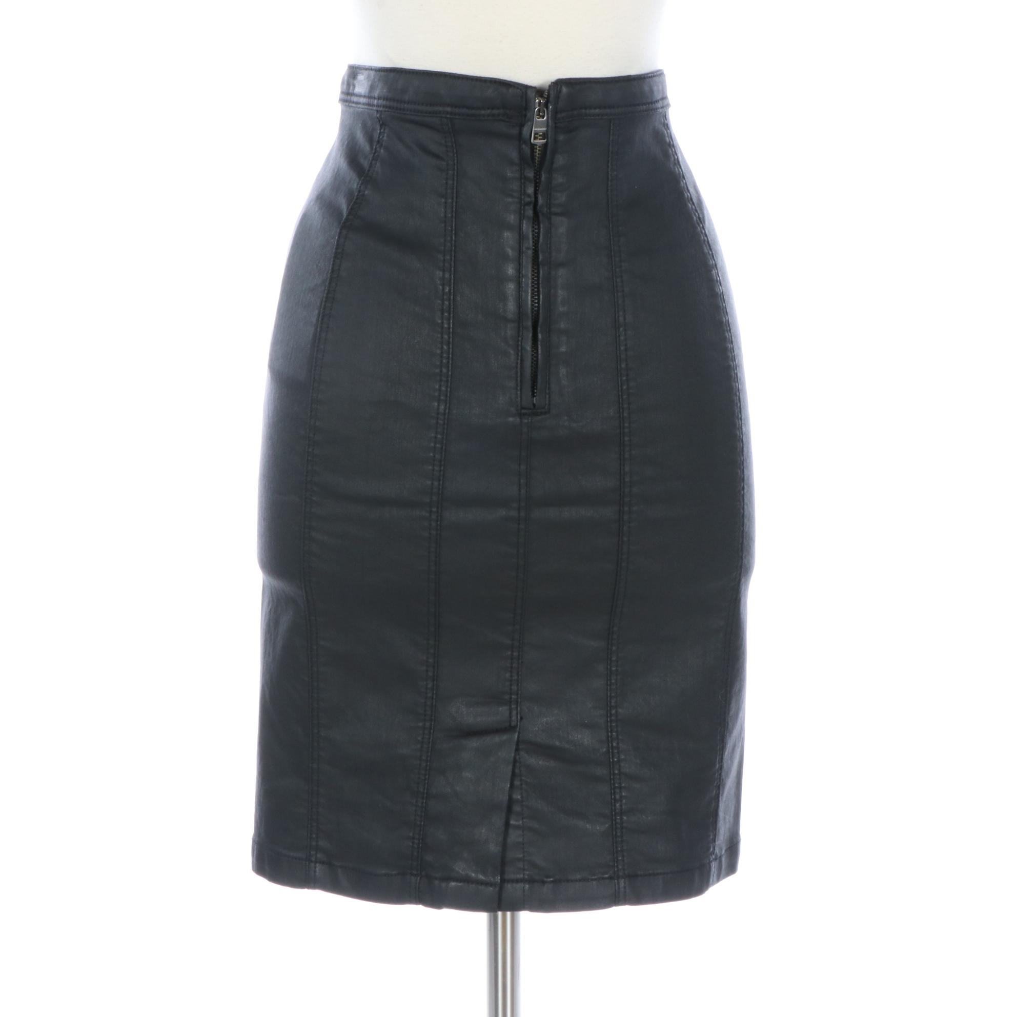 Burberry Brit Pencil Skirt in Cotton Blend Fabric, New with Tag