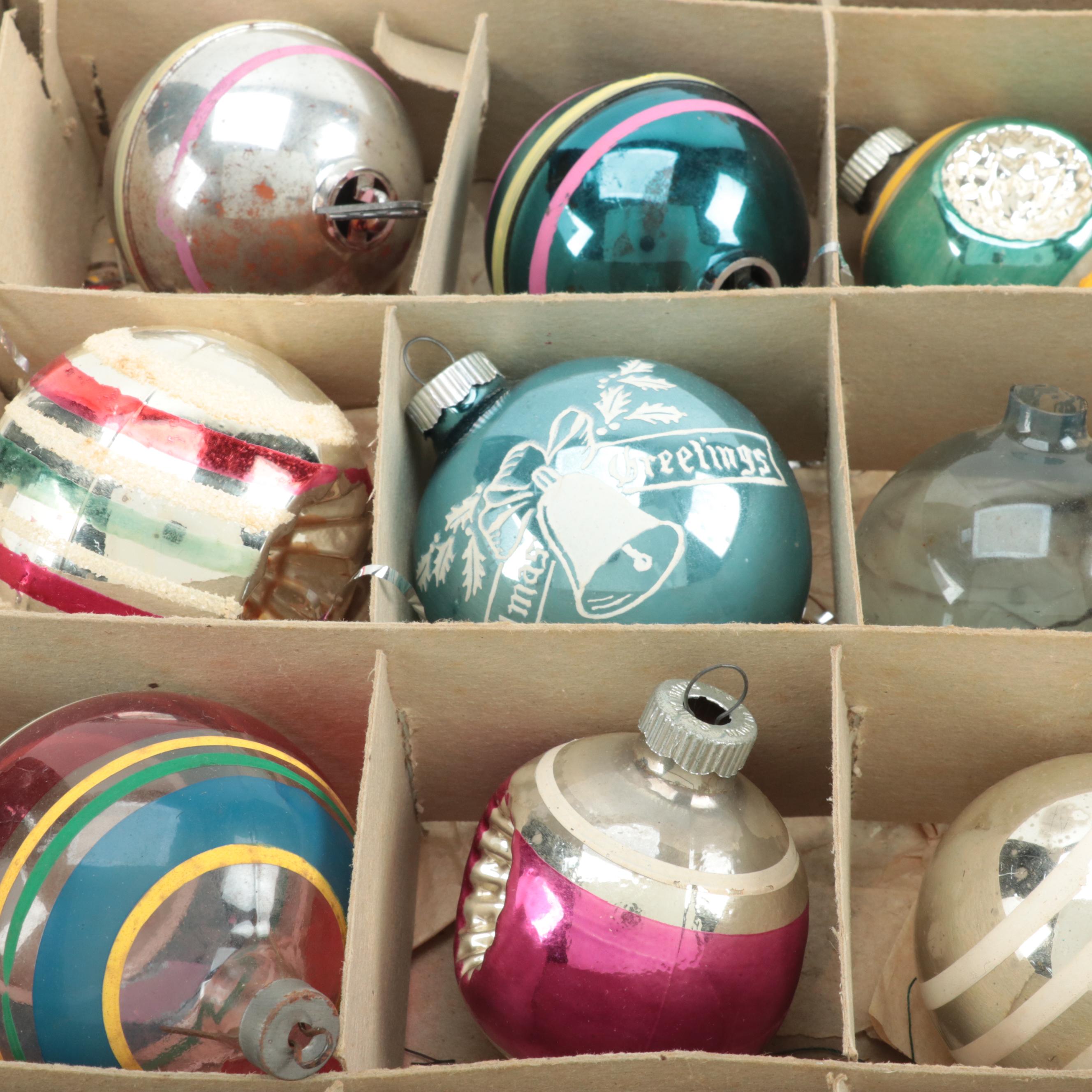 Shiny Brite with Other Ornaments, Musical Ferris Wheel and Angels