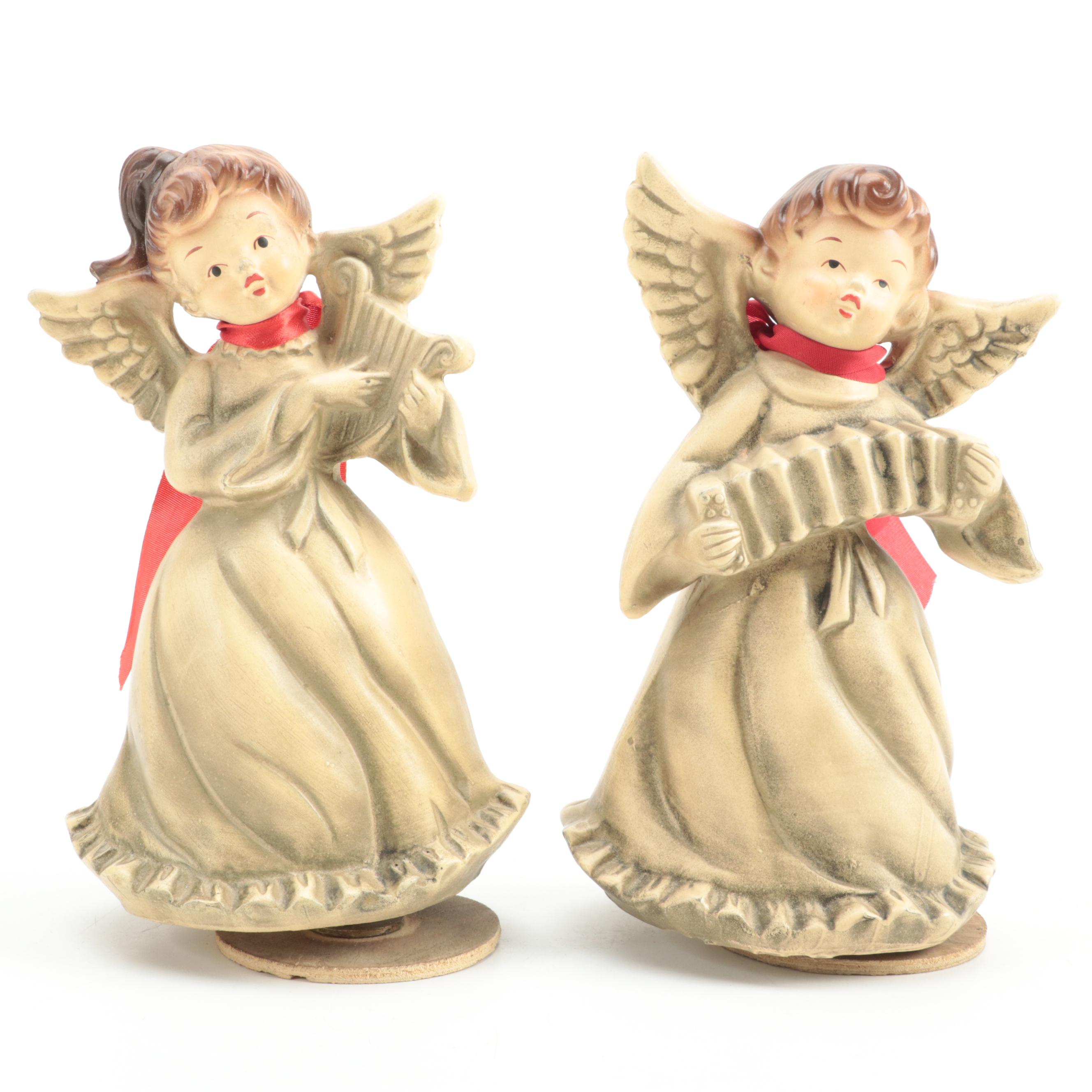 Shiny Brite with Other Ornaments, Musical Ferris Wheel and Angels