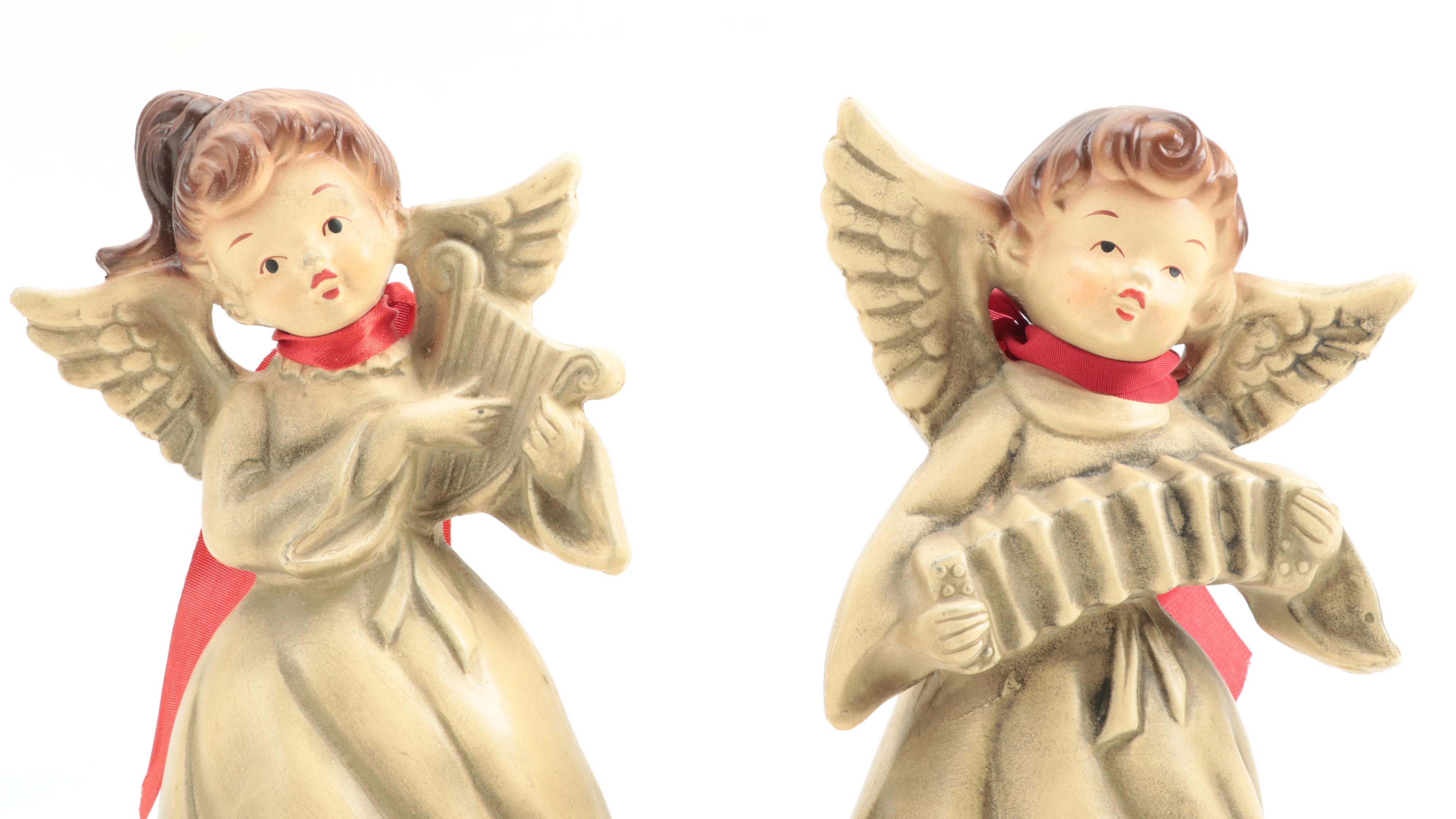 Shiny Brite with Other Ornaments, Musical Ferris Wheel and Angels