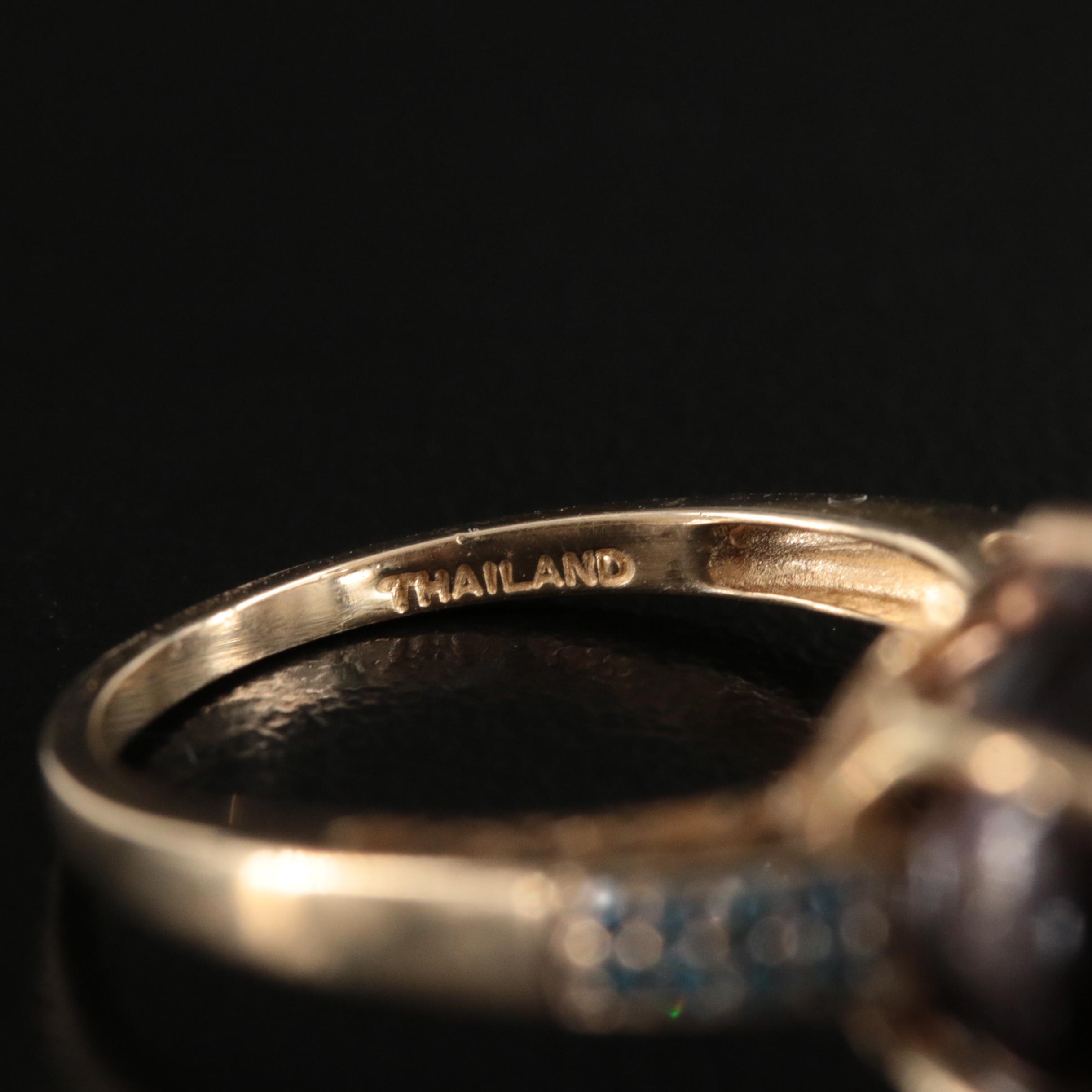 10K 10.07 CT Cat's Eye Tourmaline and Diamond with GIA Report