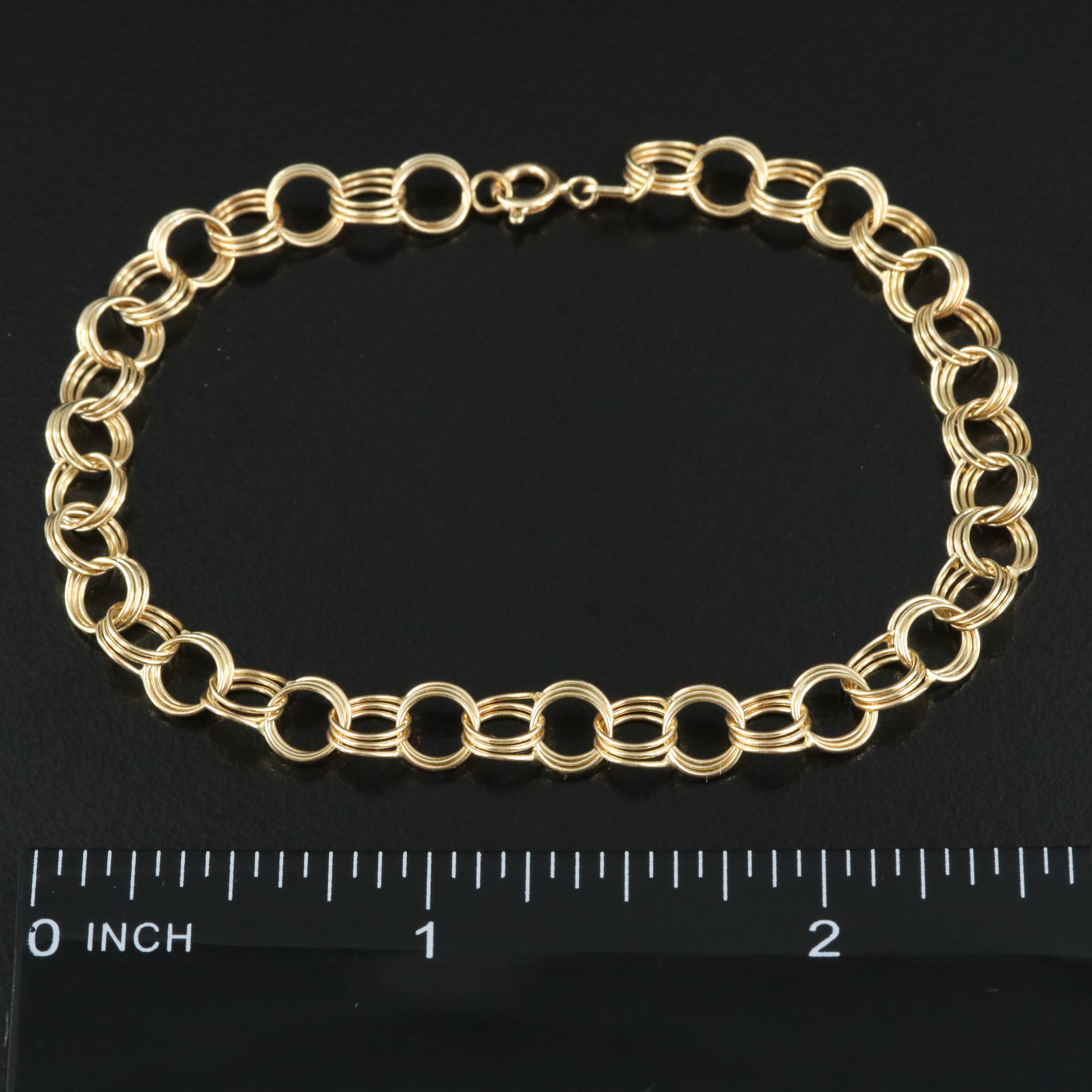 14K Fancy Link Bracelet