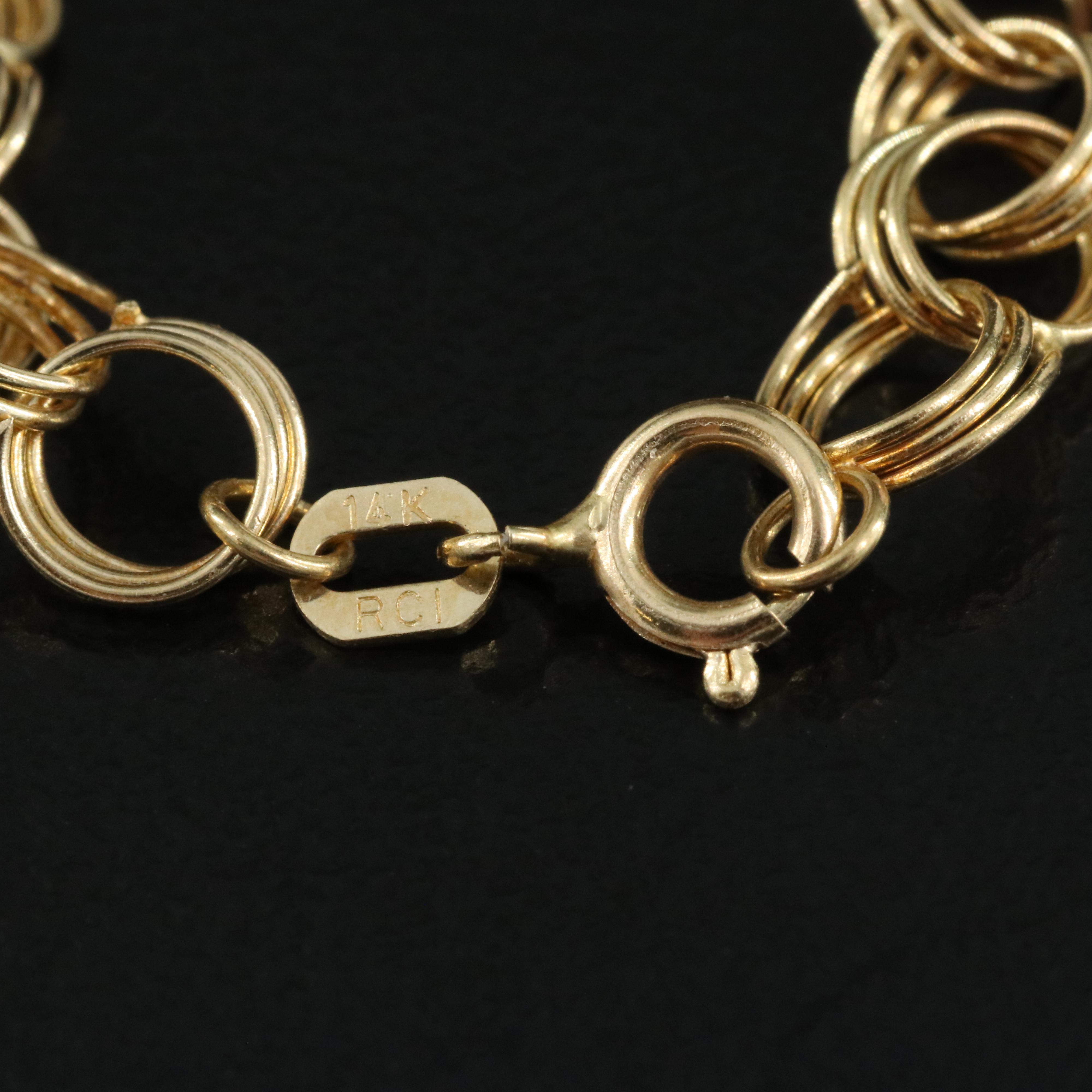 14K Fancy Link Bracelet