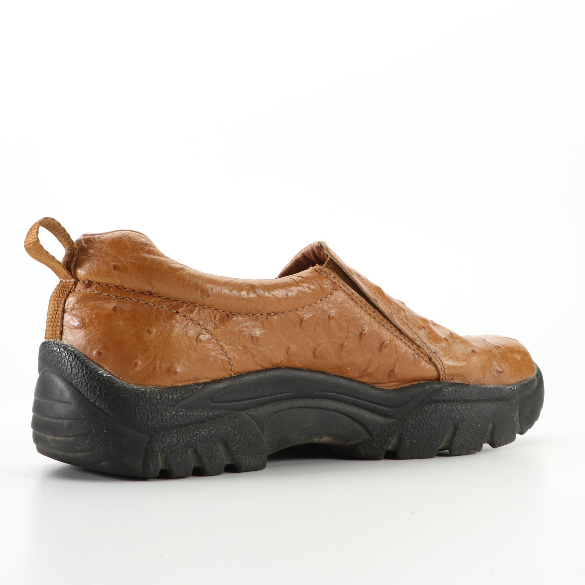 Men's Roper Leather and Ostrich Lace-Up and Slip-On Casual Shoes