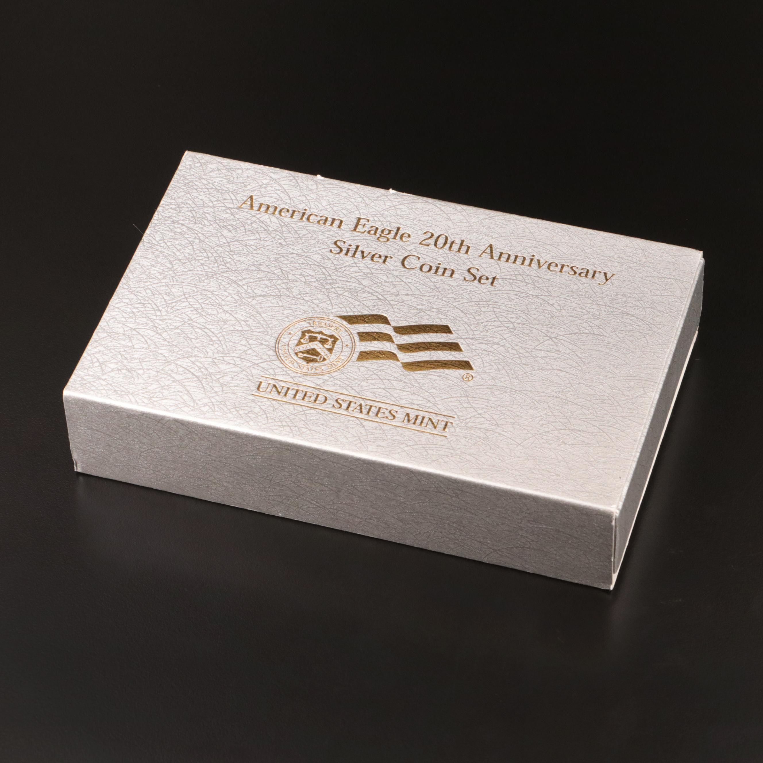 2006 American Eagle 20th Anniversary Silver Coin Set