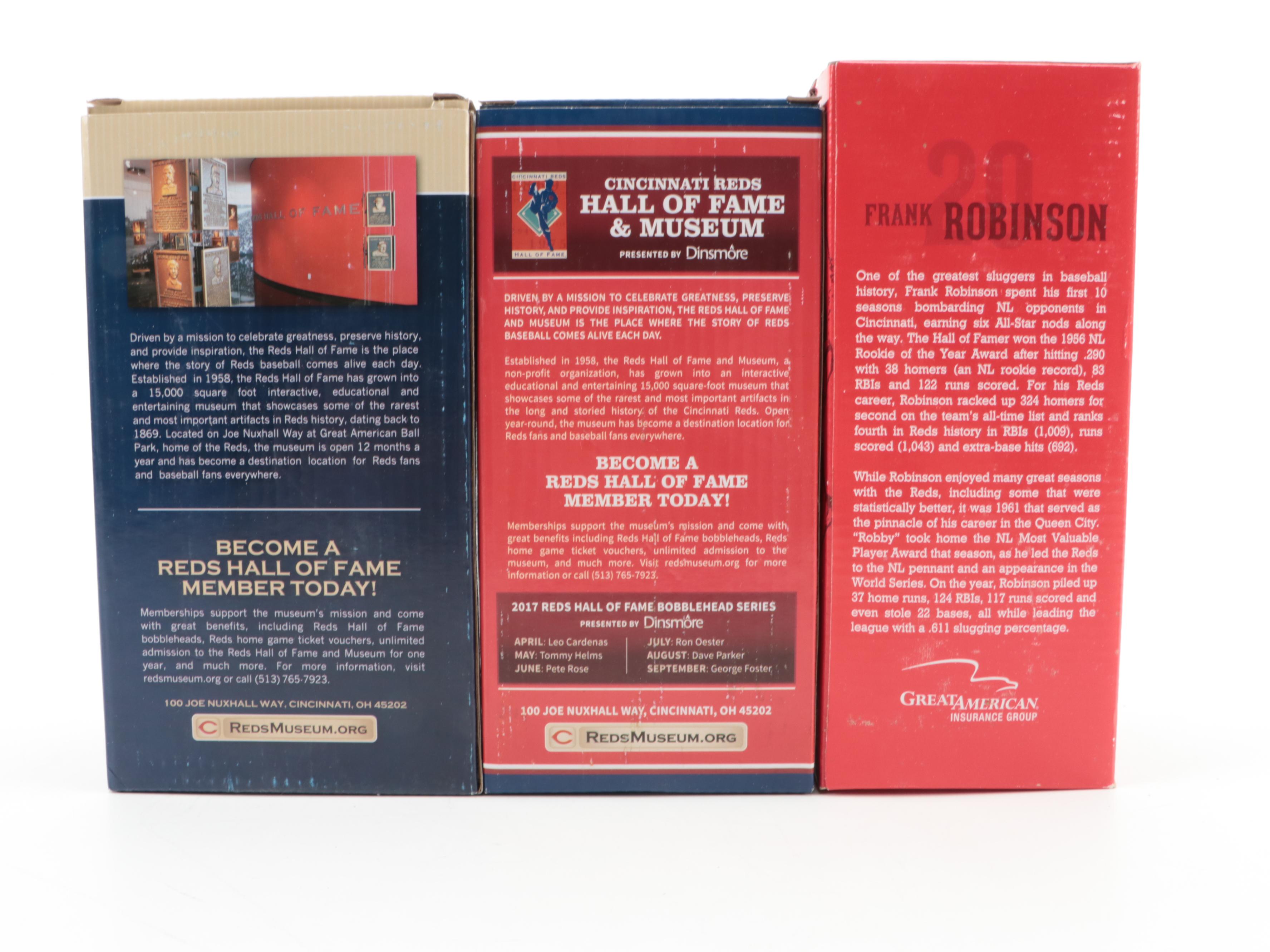 Pete Rose, Frank Robinson, Joe Morgan and More Cincinnati Reds Bobbleheads