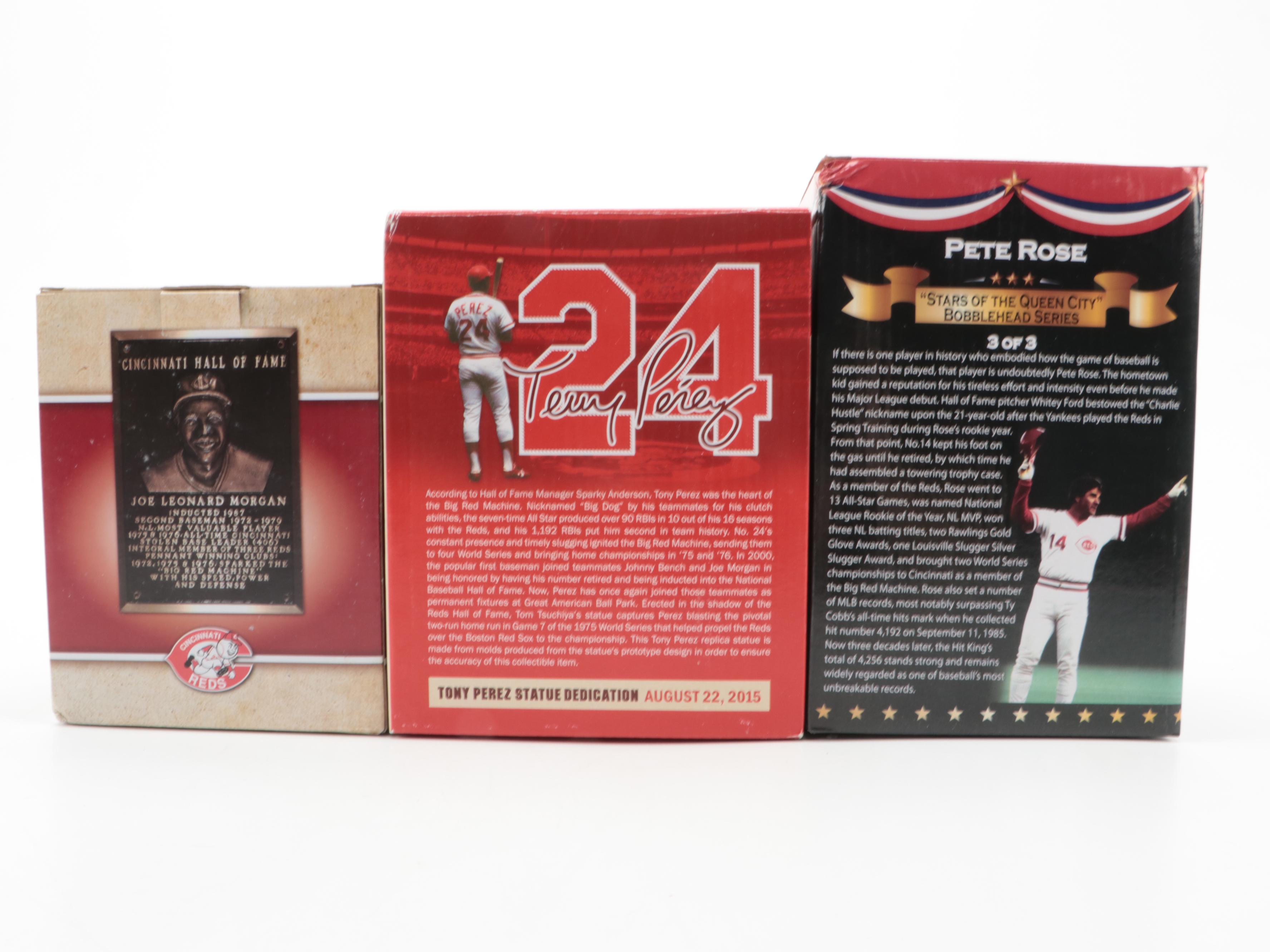 Pete Rose, Frank Robinson, Joe Morgan and More Cincinnati Reds Bobbleheads