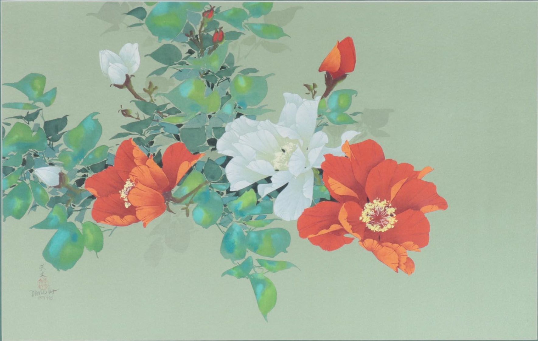 David Lee Giclée of Flowers