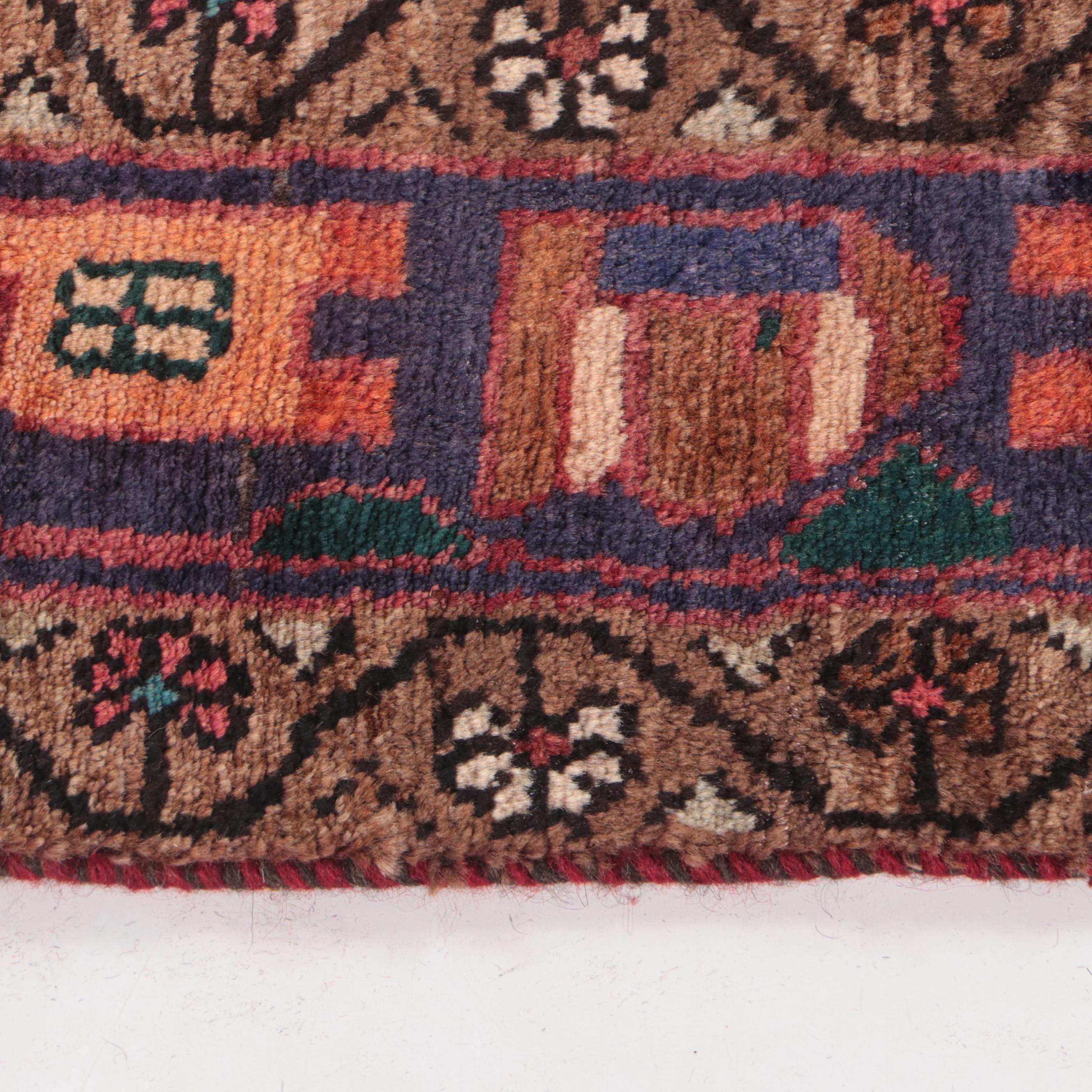 4'3 x 8'2 Hand-Knotted Persian Hamadan Area Rug
