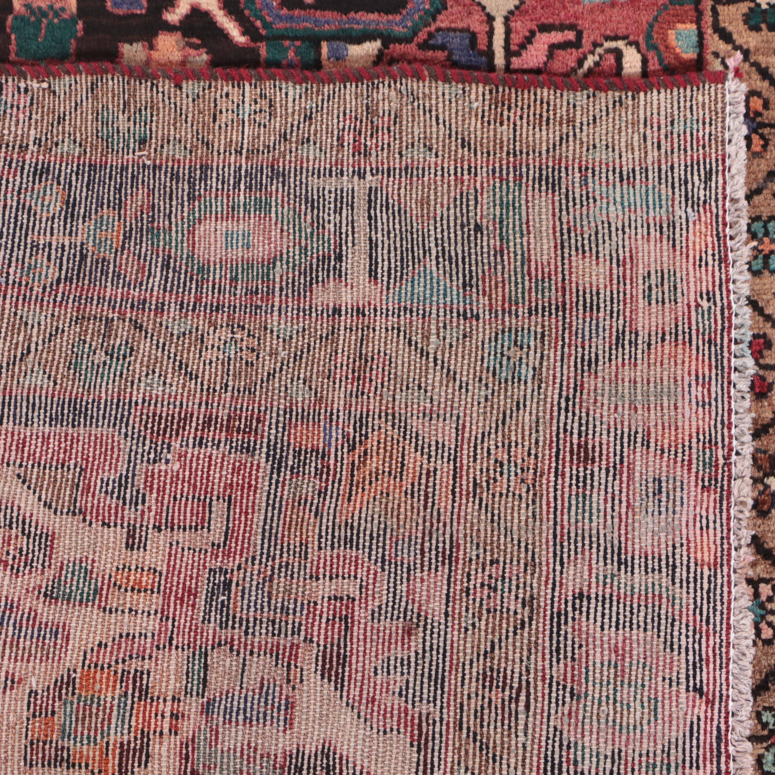 4'3 x 8'2 Hand-Knotted Persian Hamadan Area Rug