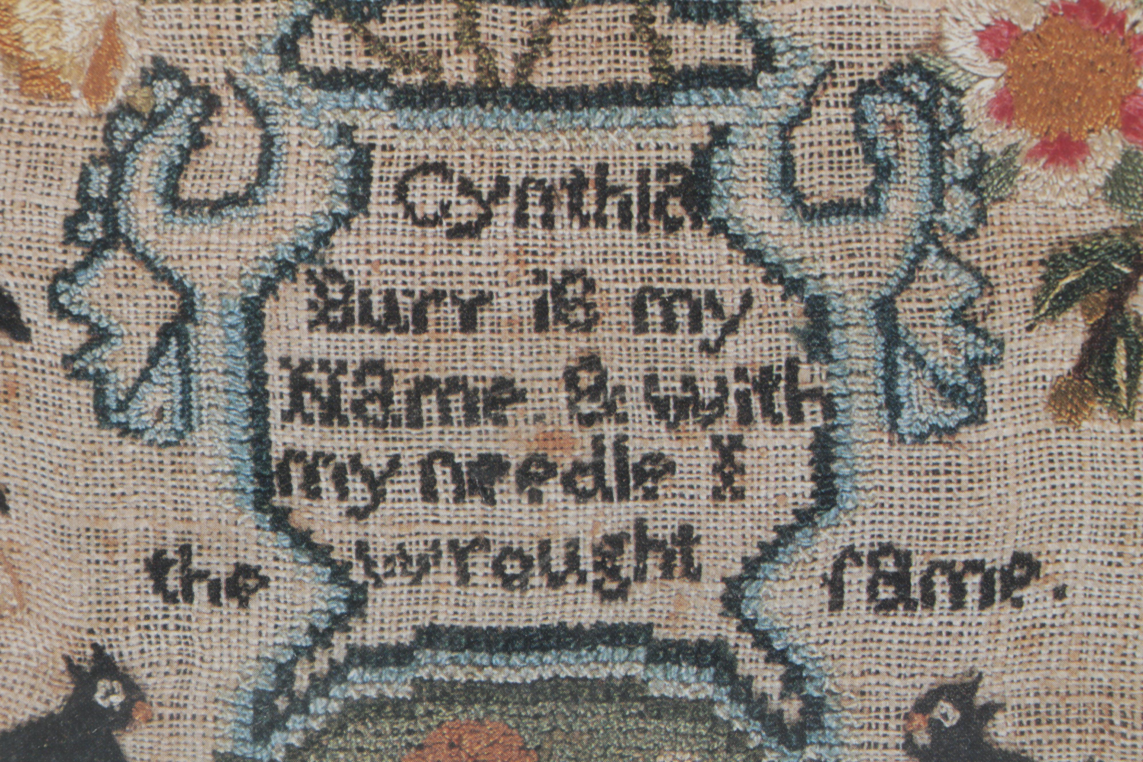 Reproduction Tapestry Panel "The Strawberry Thief" and Offset Lithograph