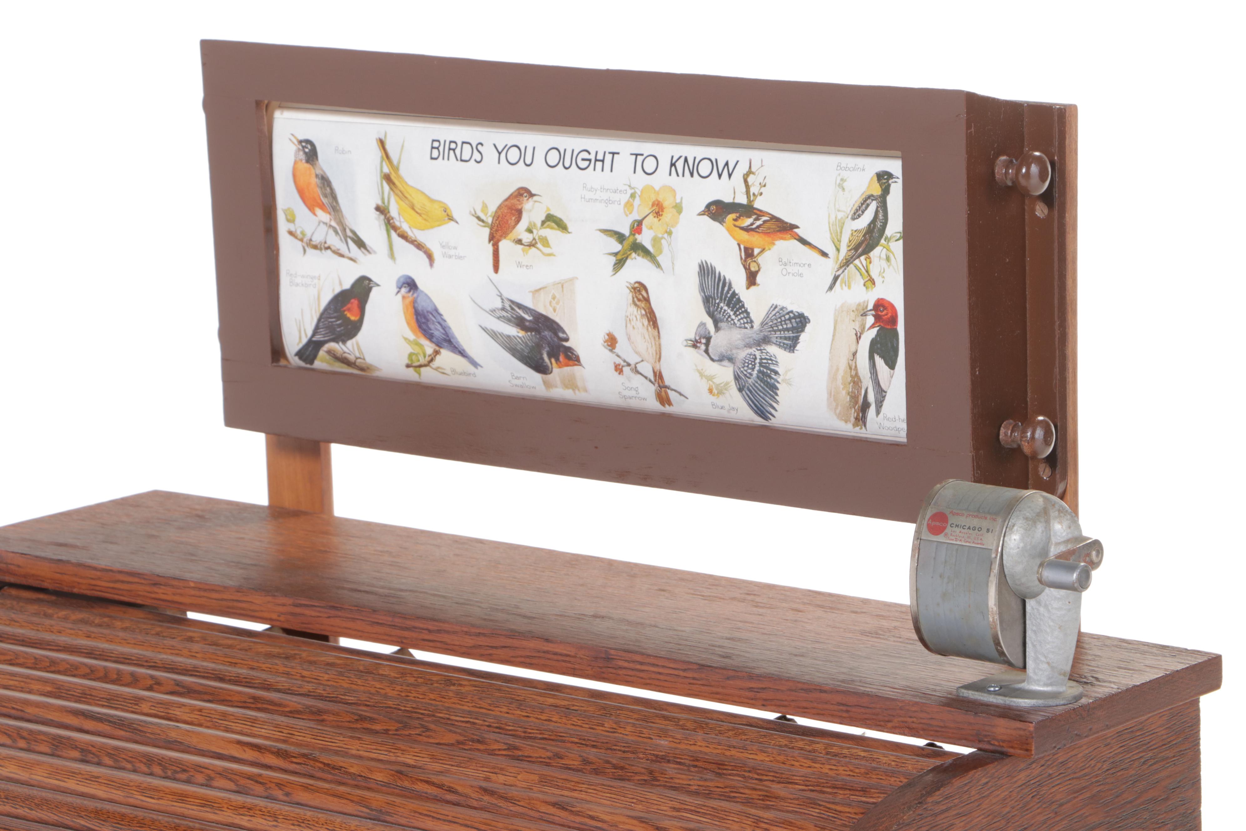 Eastman Mfg. Co. Oak Child's Roll-Top Desk, Early to Mid 20th Century