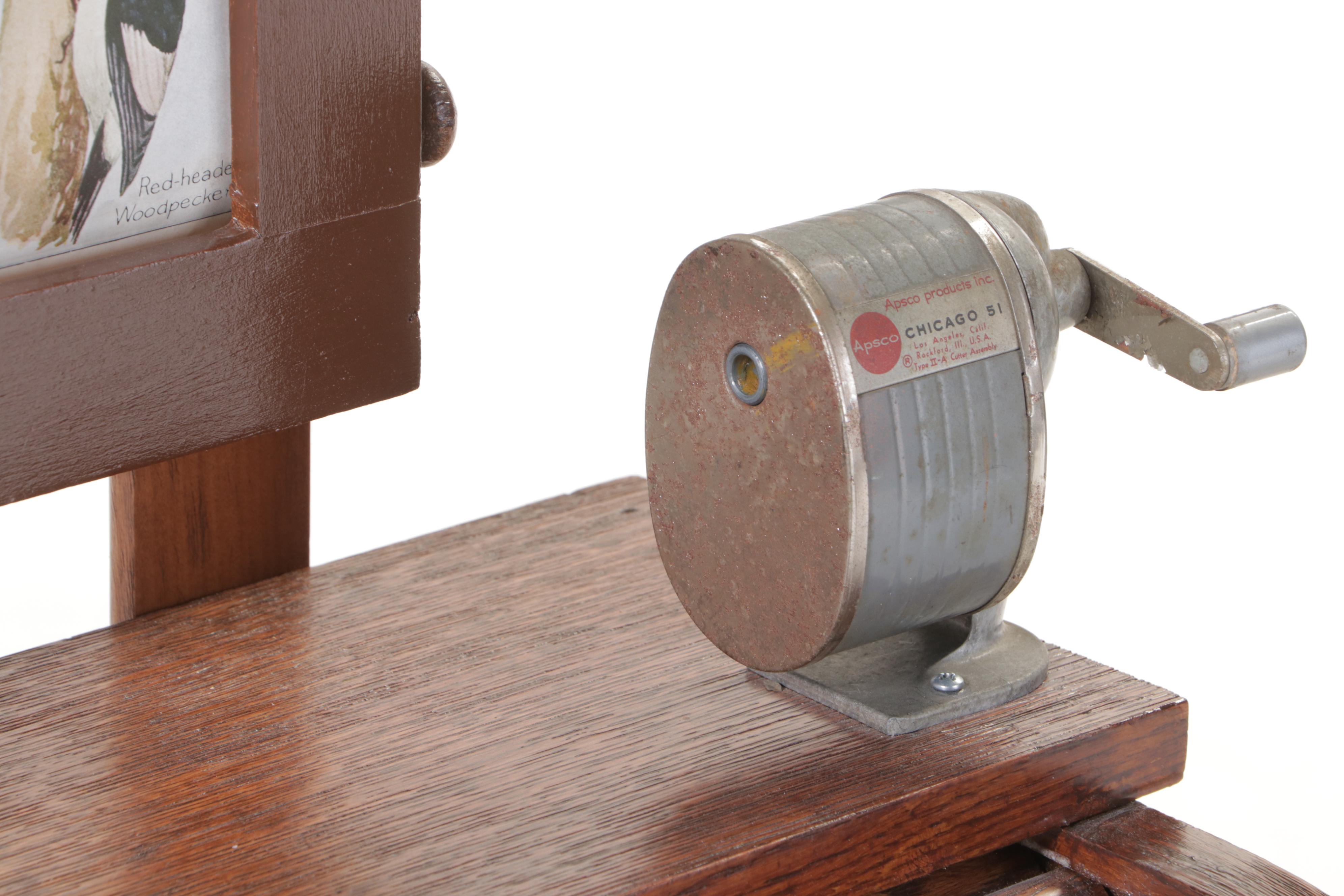 Eastman Mfg. Co. Oak Child's Roll-Top Desk, Early to Mid 20th Century